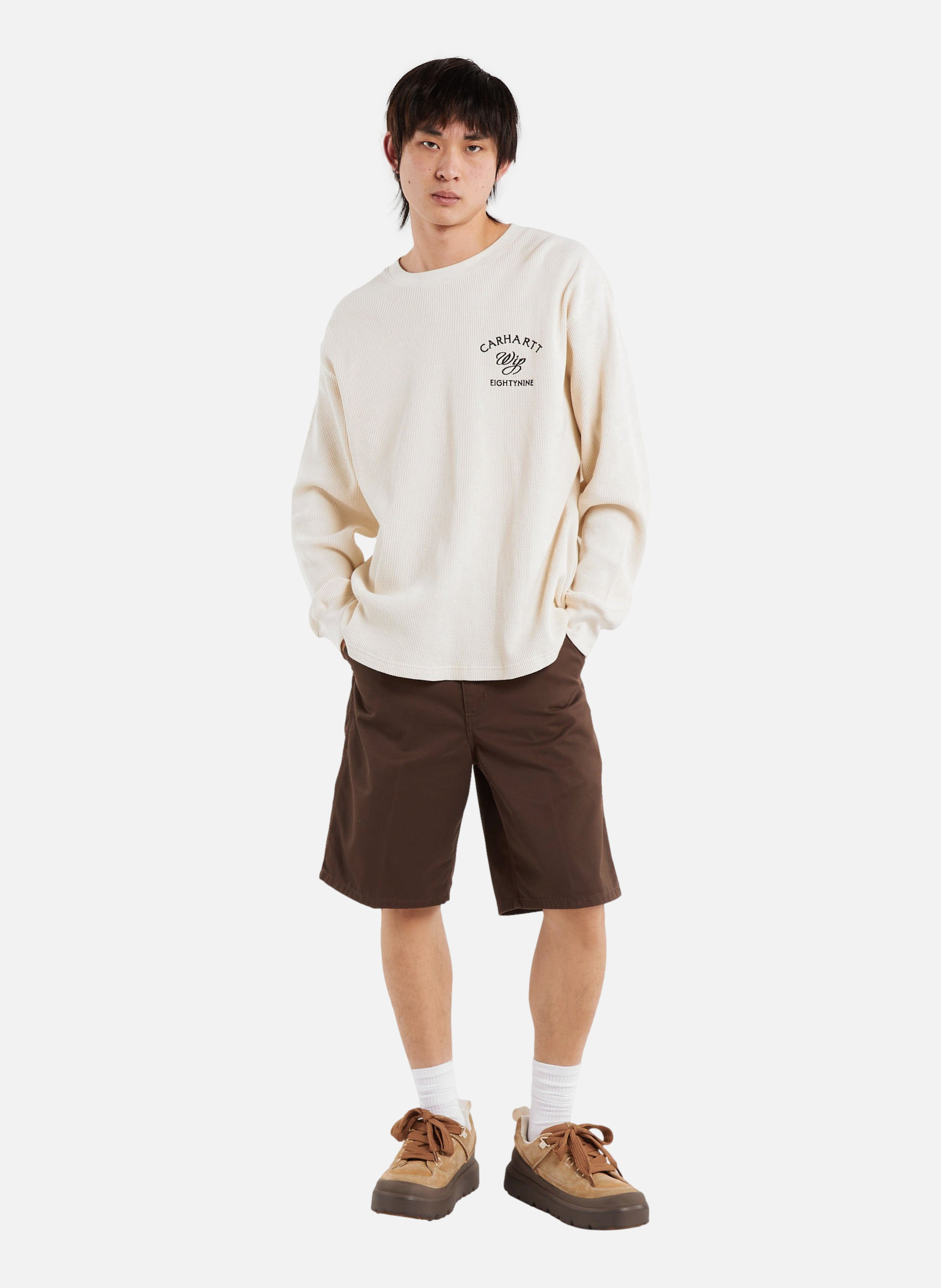 T-shirt l/s eightynine waffle t-shirt CARHARTT WIP Beige