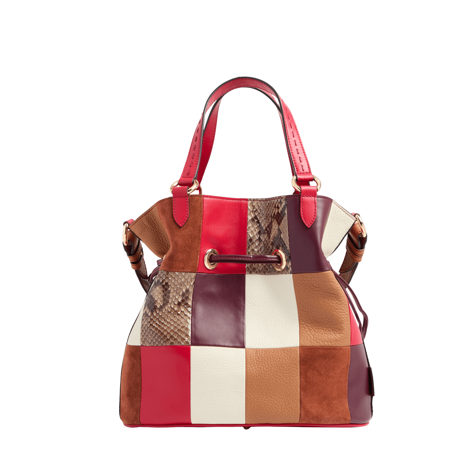 Handtas eerste flirt capsule 150 jaar in kalfsleer LANCEL Rood