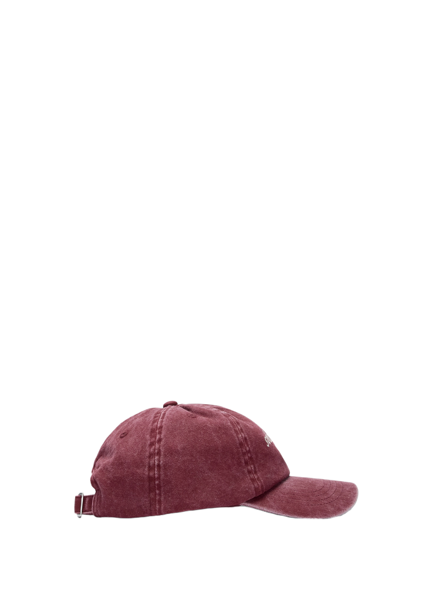 Casquette brodée en coton SELECTED Rouge