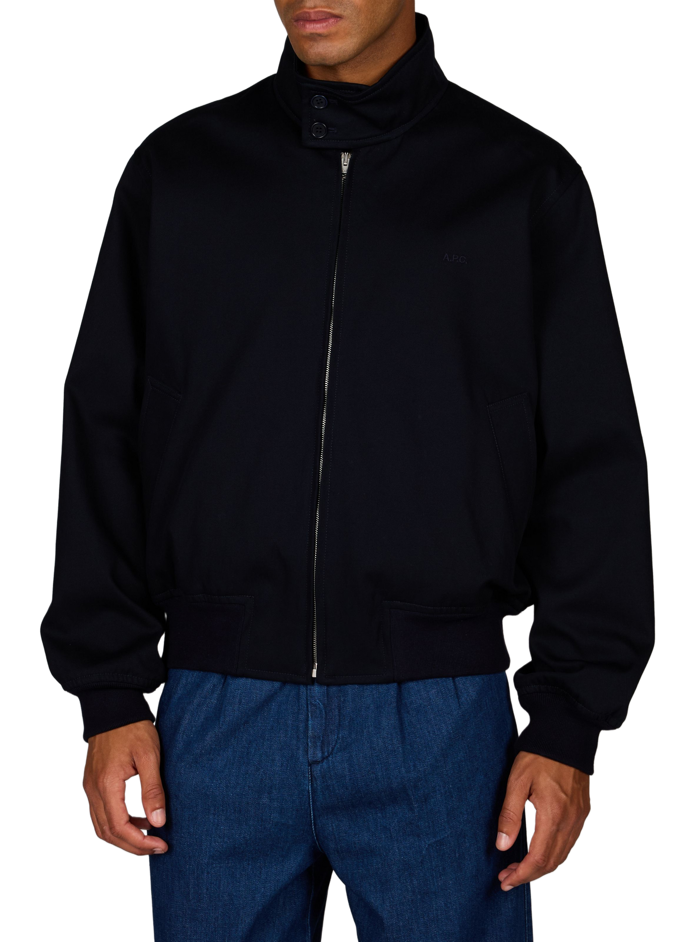Oversized katoenen jack A.P.C. Blauw