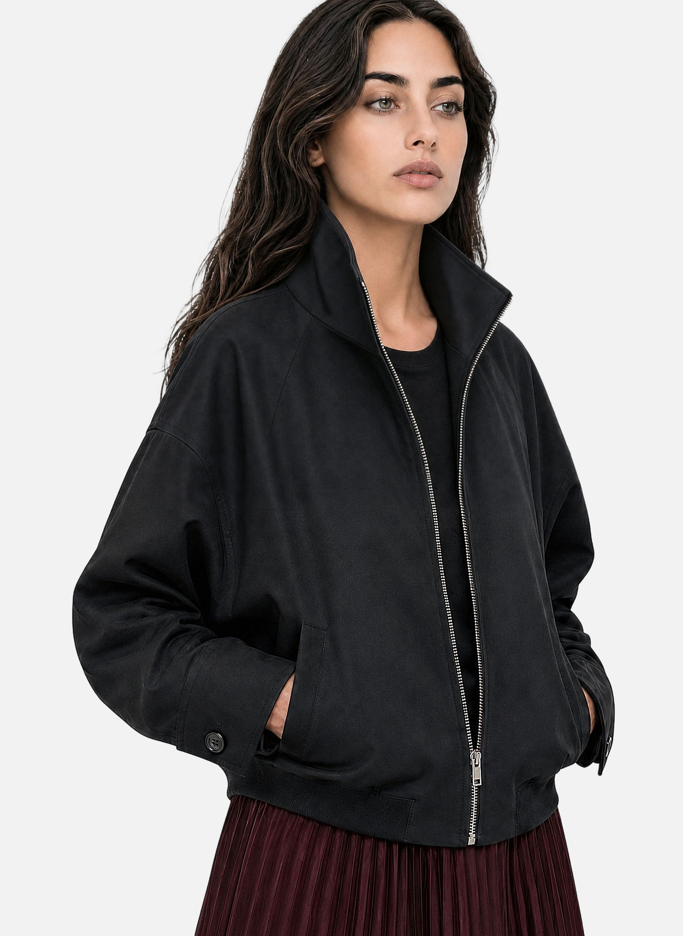 Blouson en laine mélangée THE KOOPLES Noir