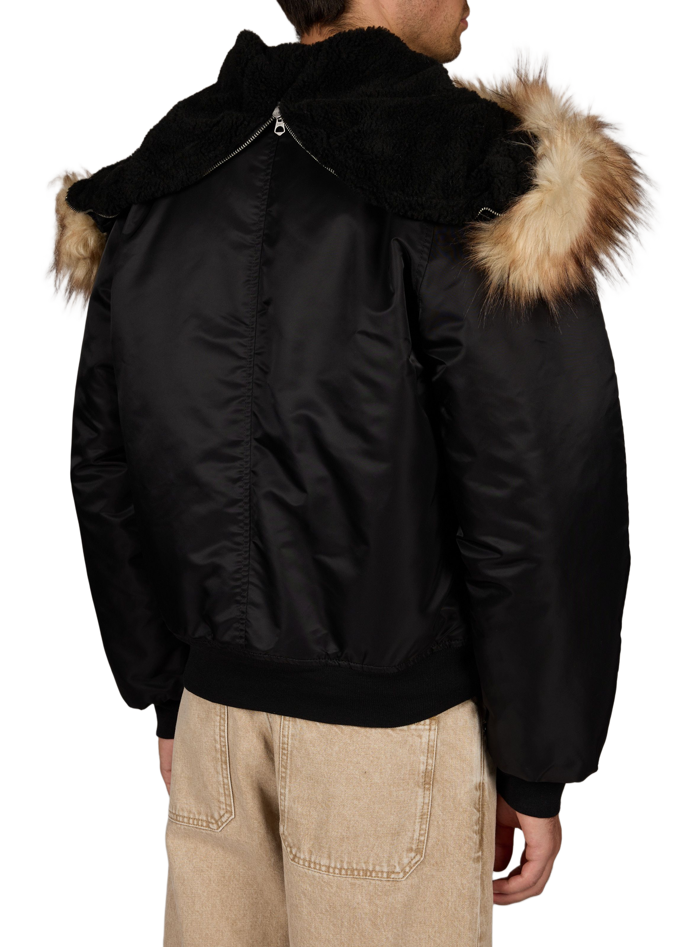 Plain hooded jacket SCHOTT Black
