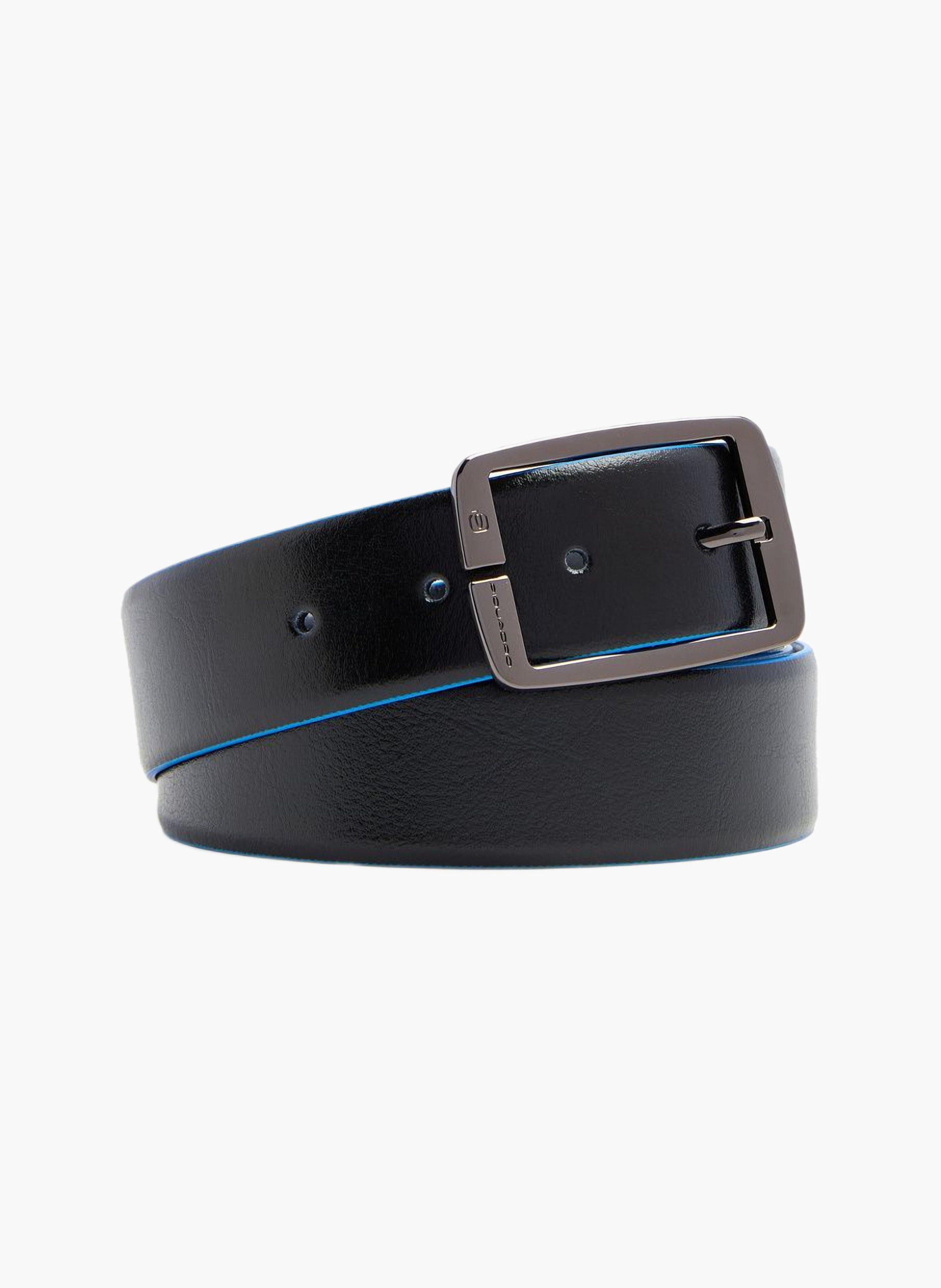 Men's reversible leather belt with prong buckle PIQUADRO Black