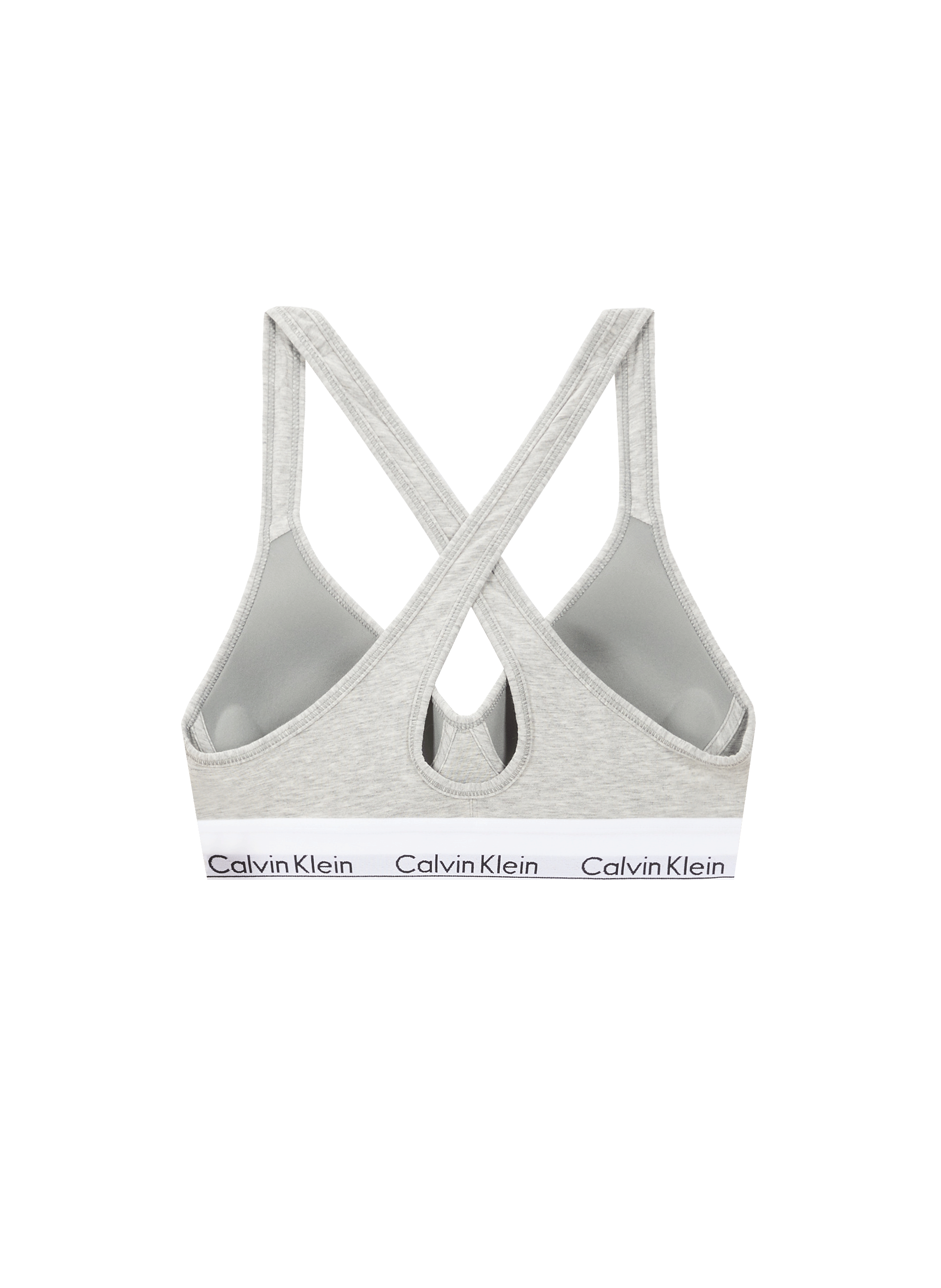 Jersey bra with logo CALVIN KLEIN Grey
