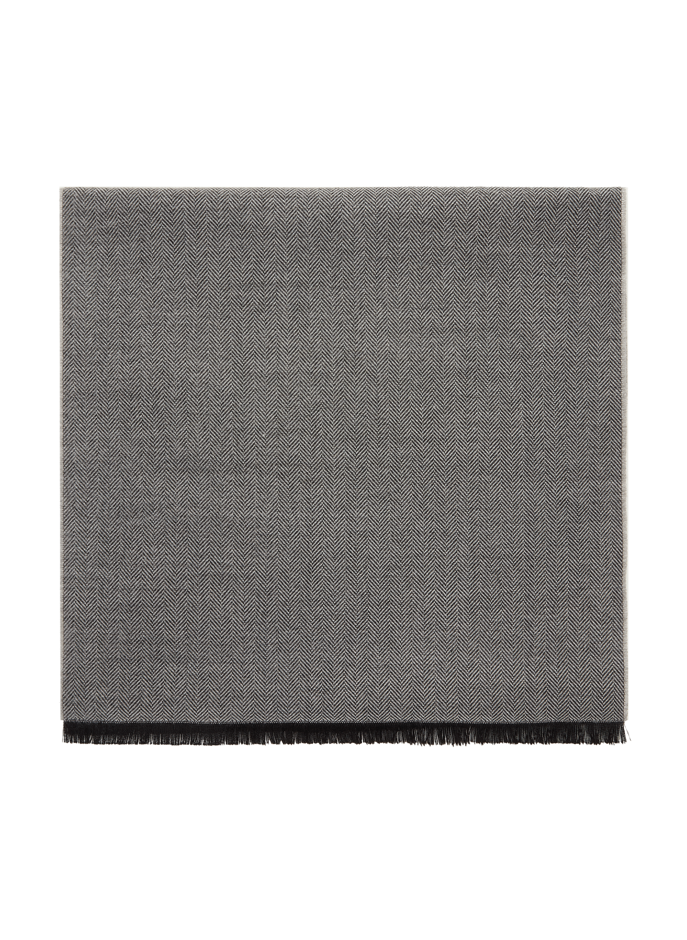 SAISON 1865 Chevron scarf  Grey