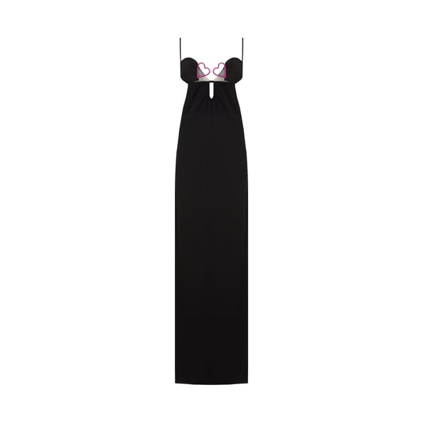 Robe longue avec coeur