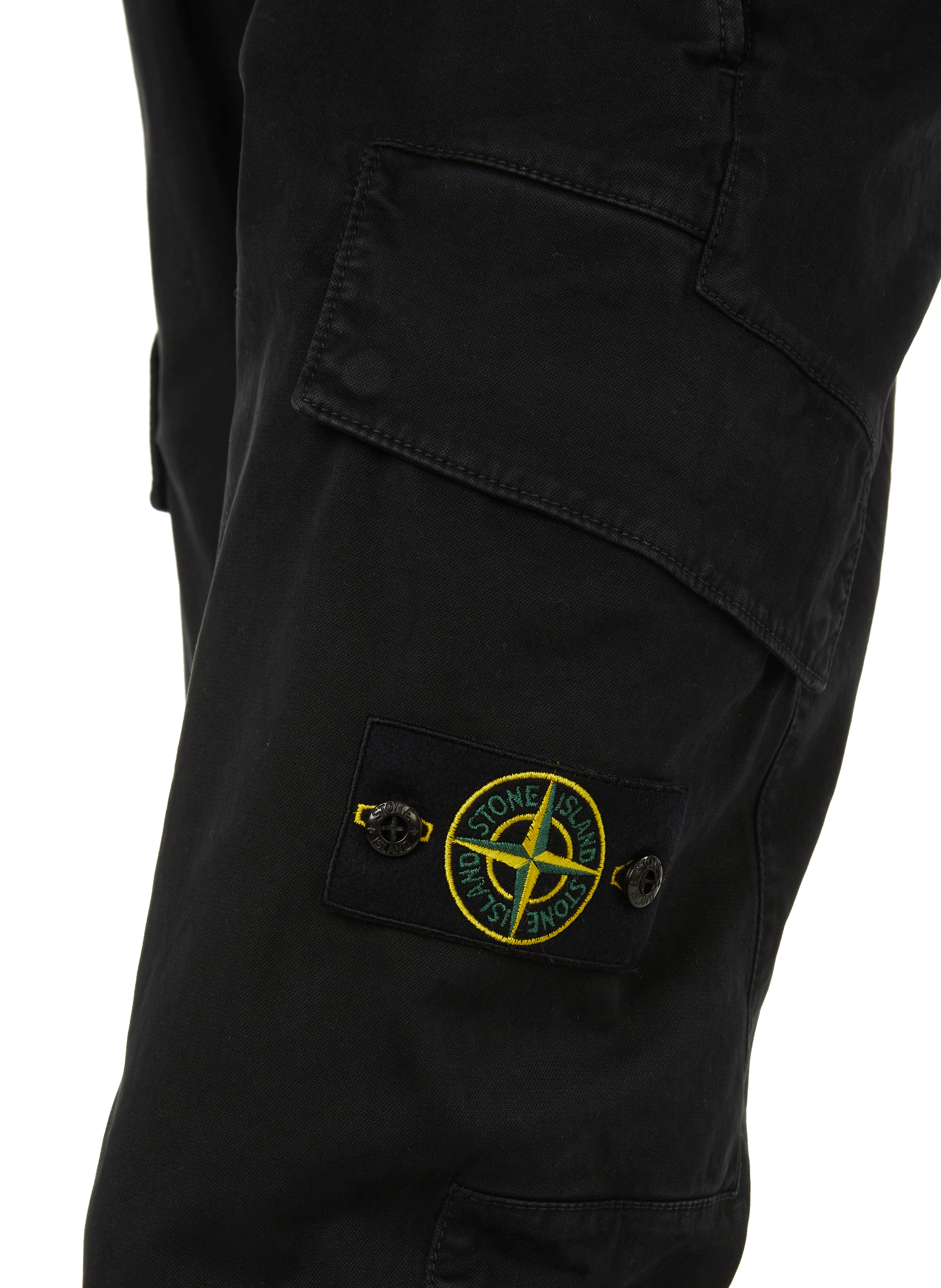 Cargo broek van katoen STONE ISLAND Zwart