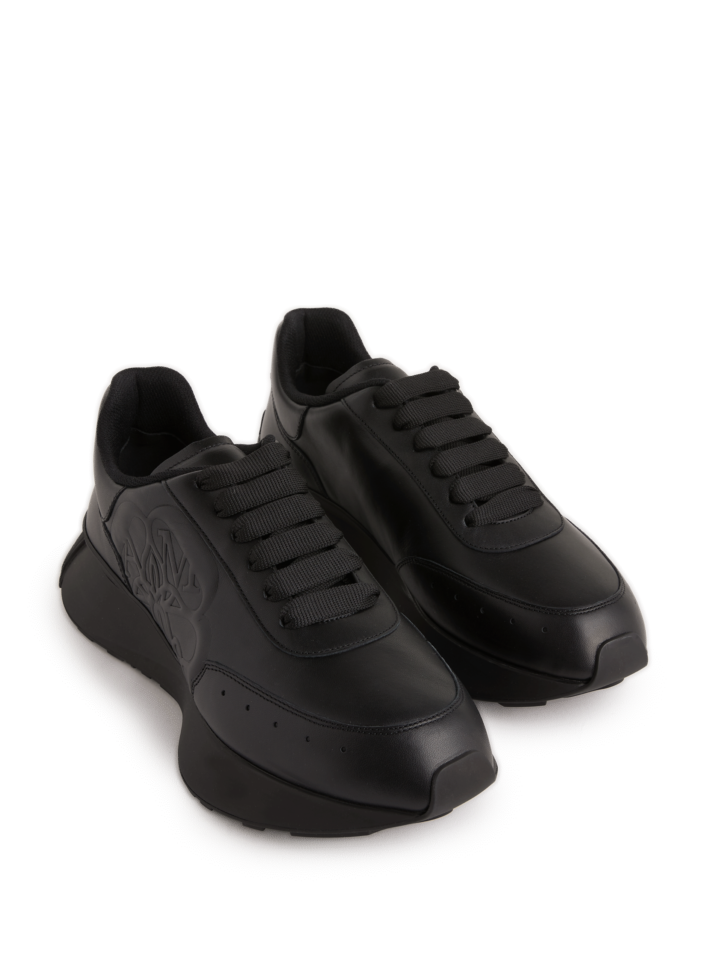 Baskets basses en cuir