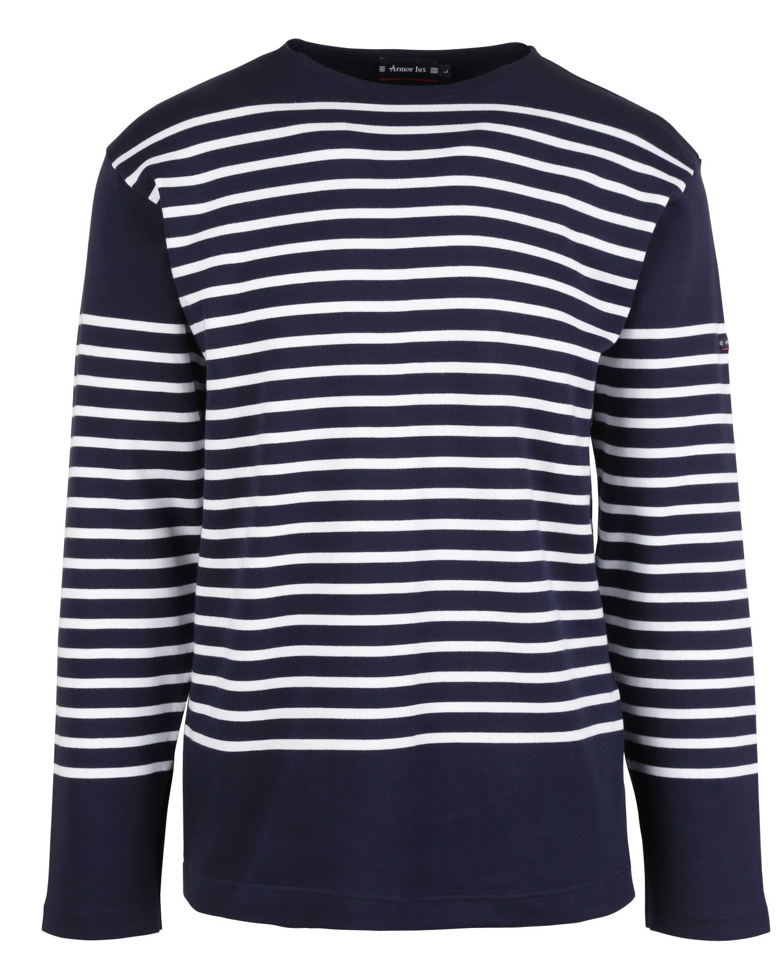 Marinière col rond en jersey de coton lourd ARMOR-LUX Bleu