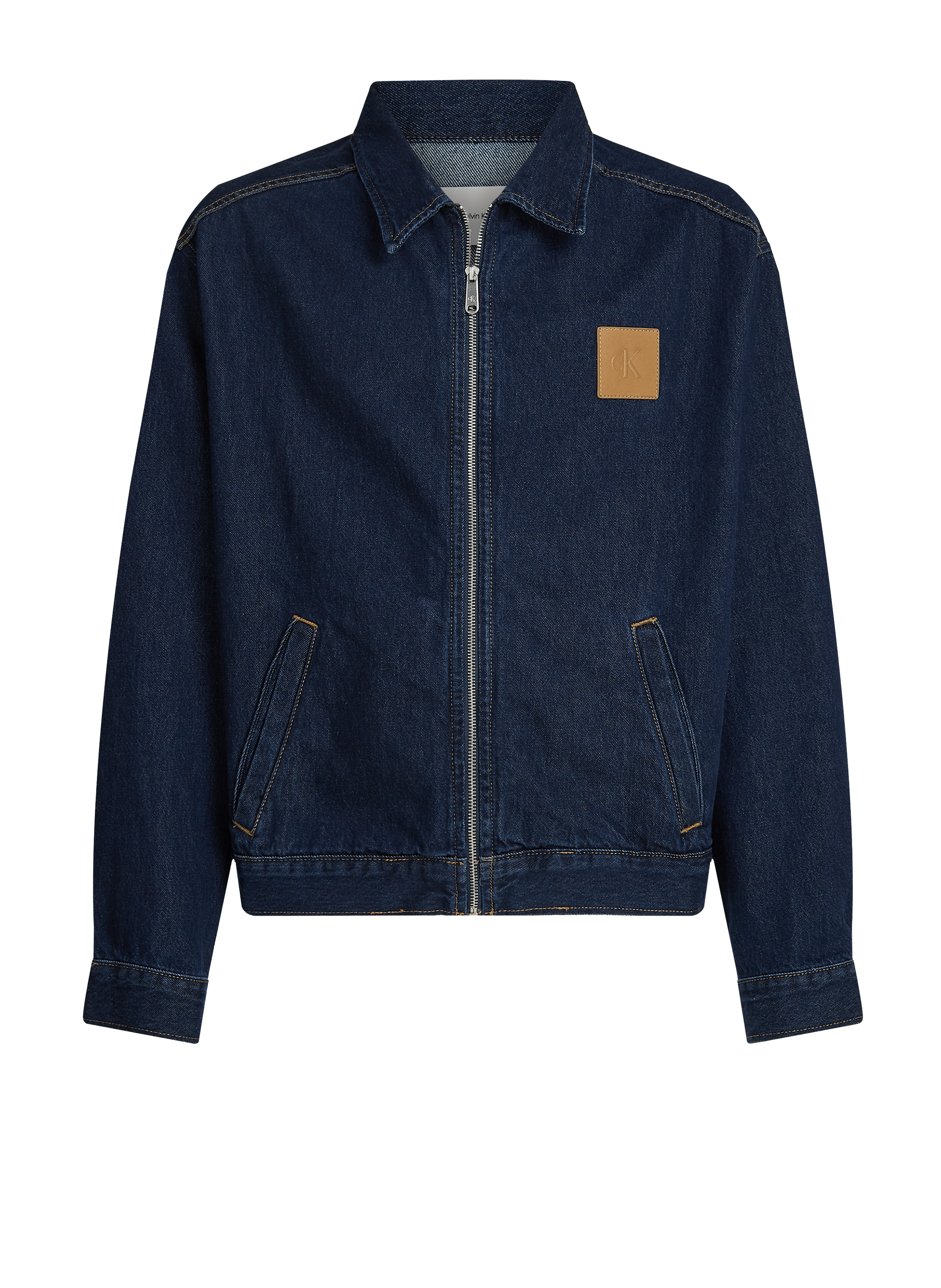 Oversized cotton denim jacket CALVIN KLEIN Blue