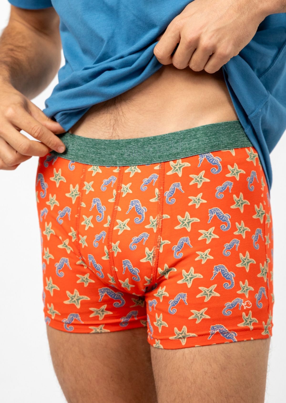 Boxer en coton biologique BILLYBELT Rouge