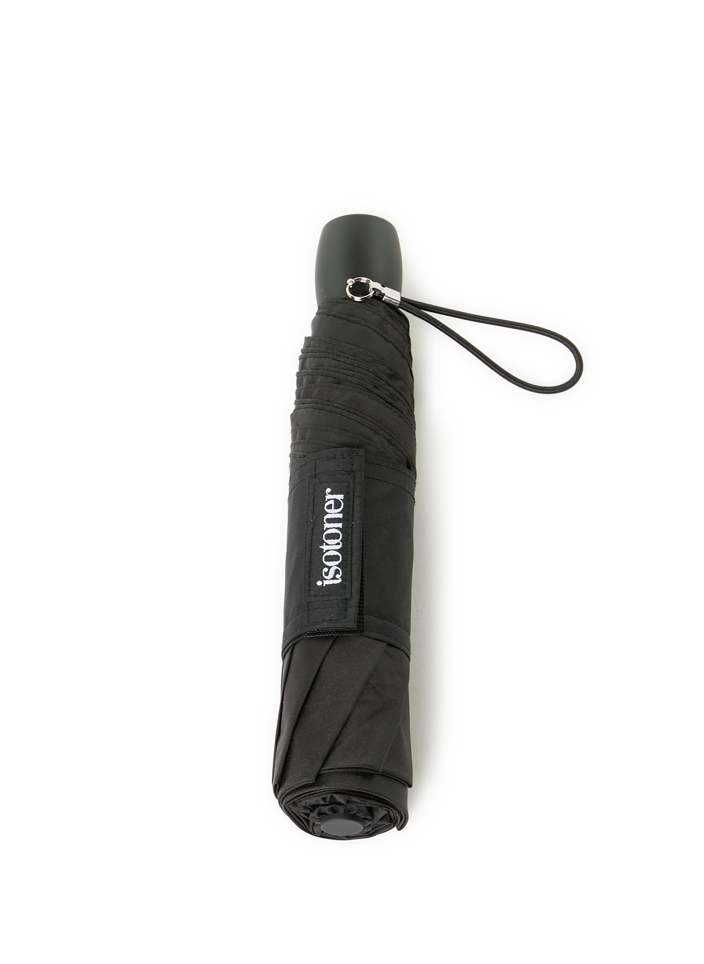 ISOTONER Ultra water-repellent and sun-protective umbrella Black