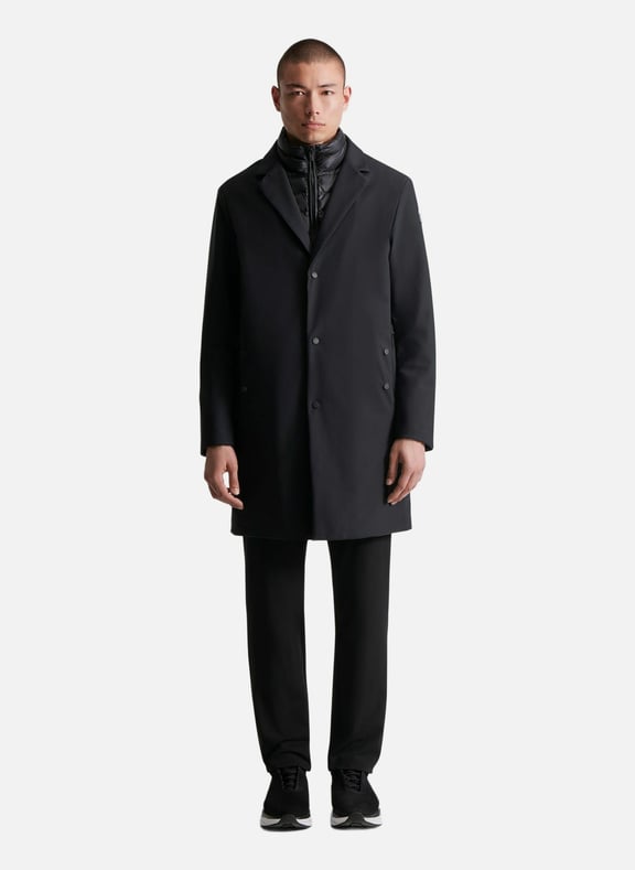 Manteau patrick col tailleur coupe regular Noir by FUSALP FUSALP Manteau patrick col tailleur coupe regular Noir