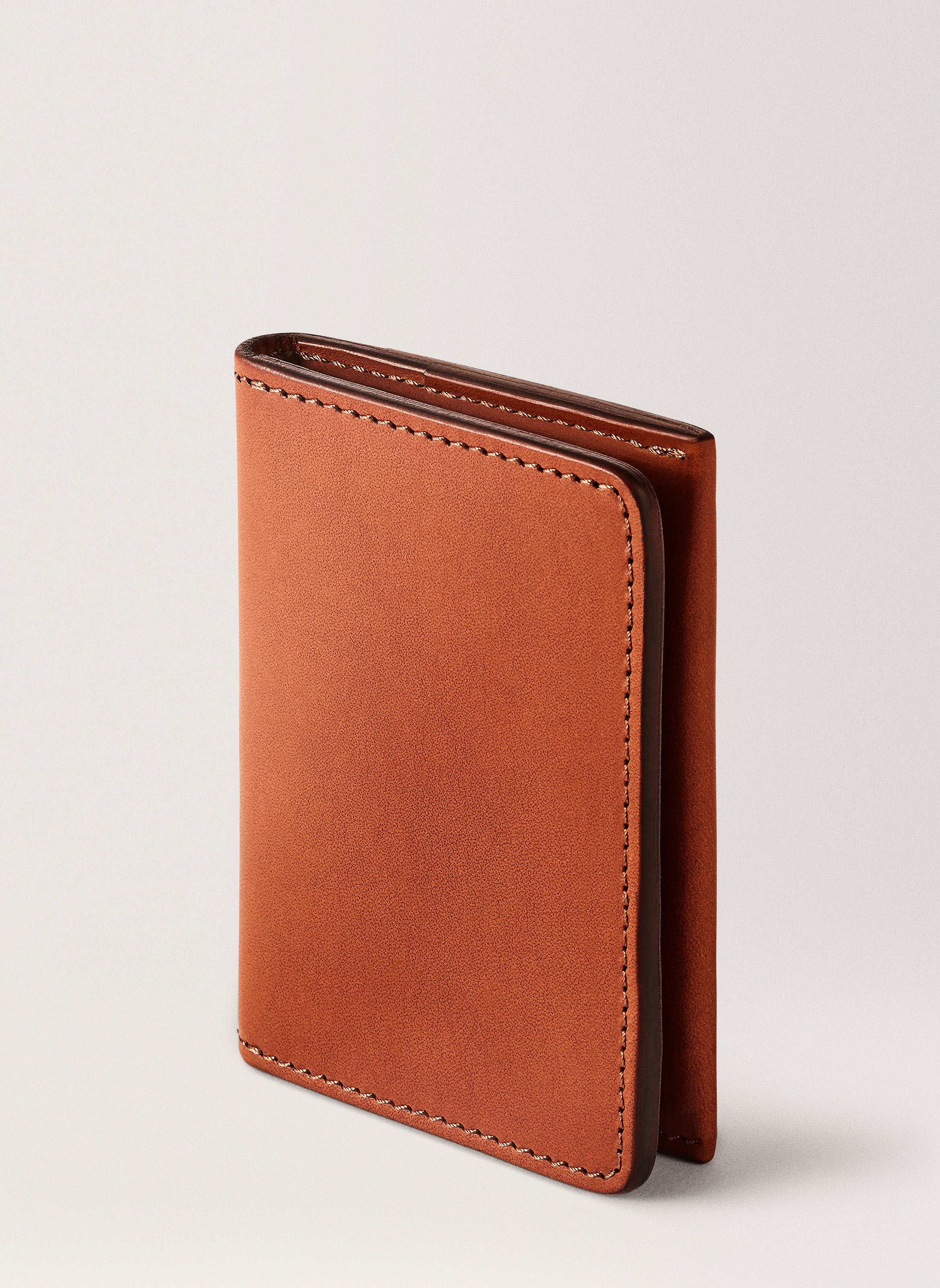 Porte-cartes 'Swanfield' en cuir vachetta CARL FRIEDRIK Marron