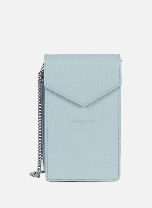 Pochette smartphone - foulonné pm Bleu by LANCASTER LANCASTER Pochette smartphone - foulonné pm Bleu