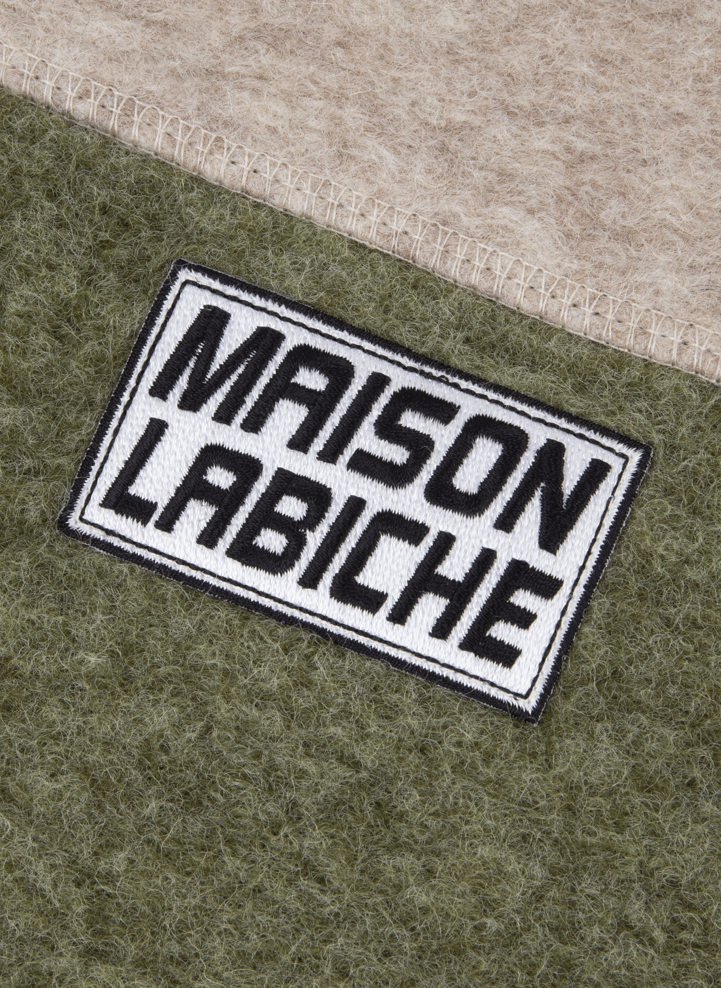 Polaire droite en laine mélangée  MAISON LABICHE Vert