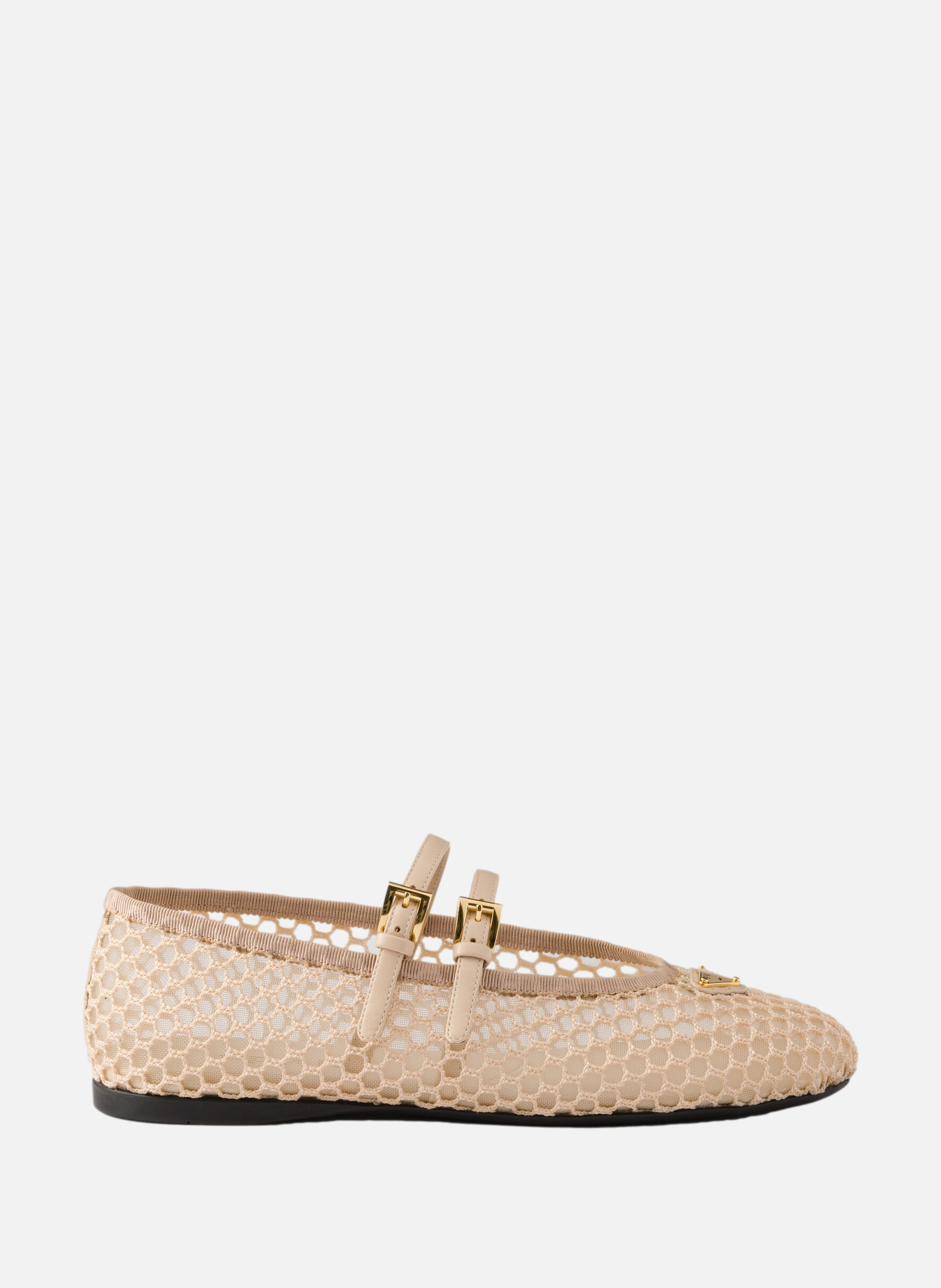 Ballerines en mesh PRADA Beige