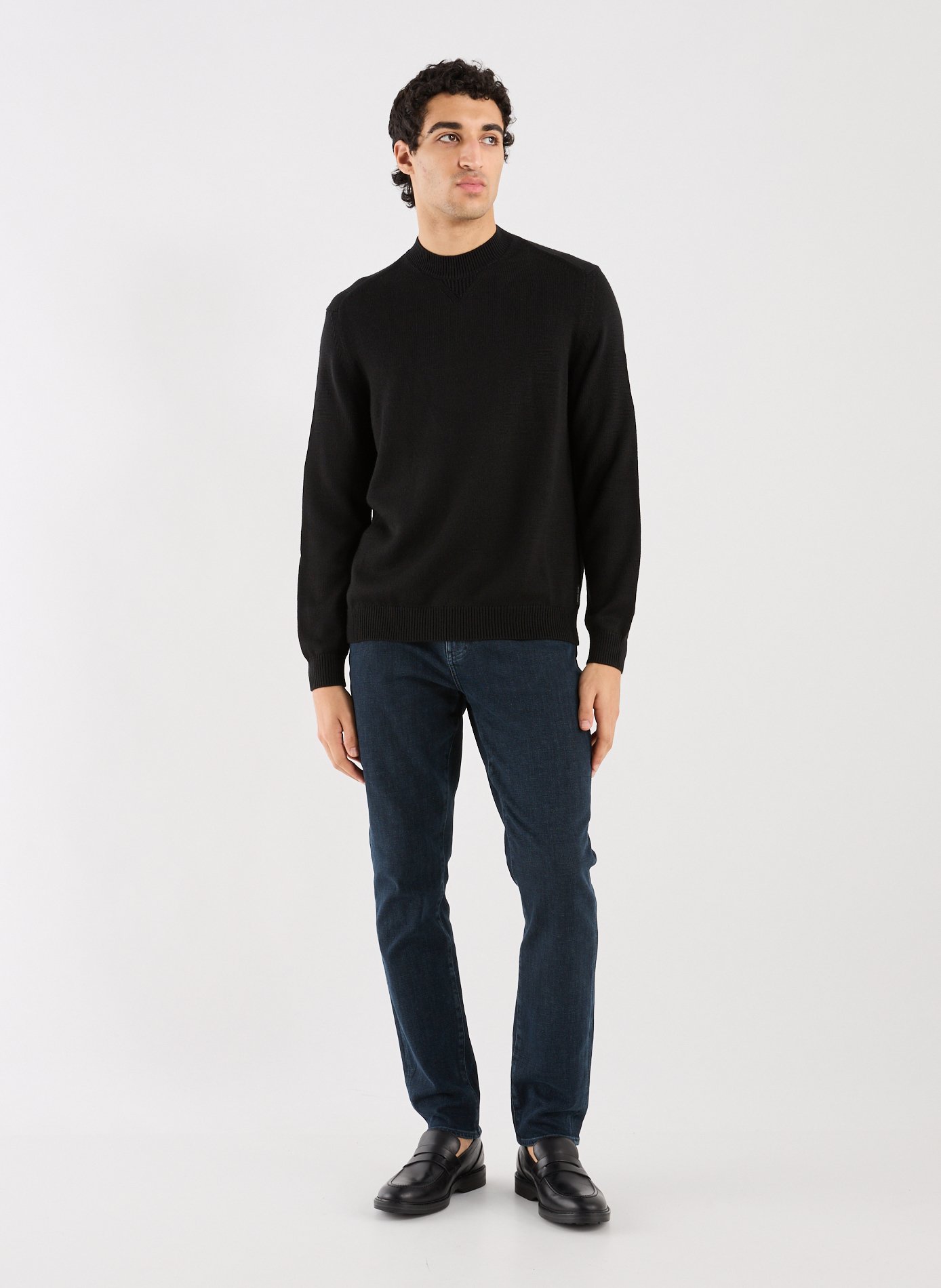 Cotton-blend jumper ARMANI EXCHANGE Black