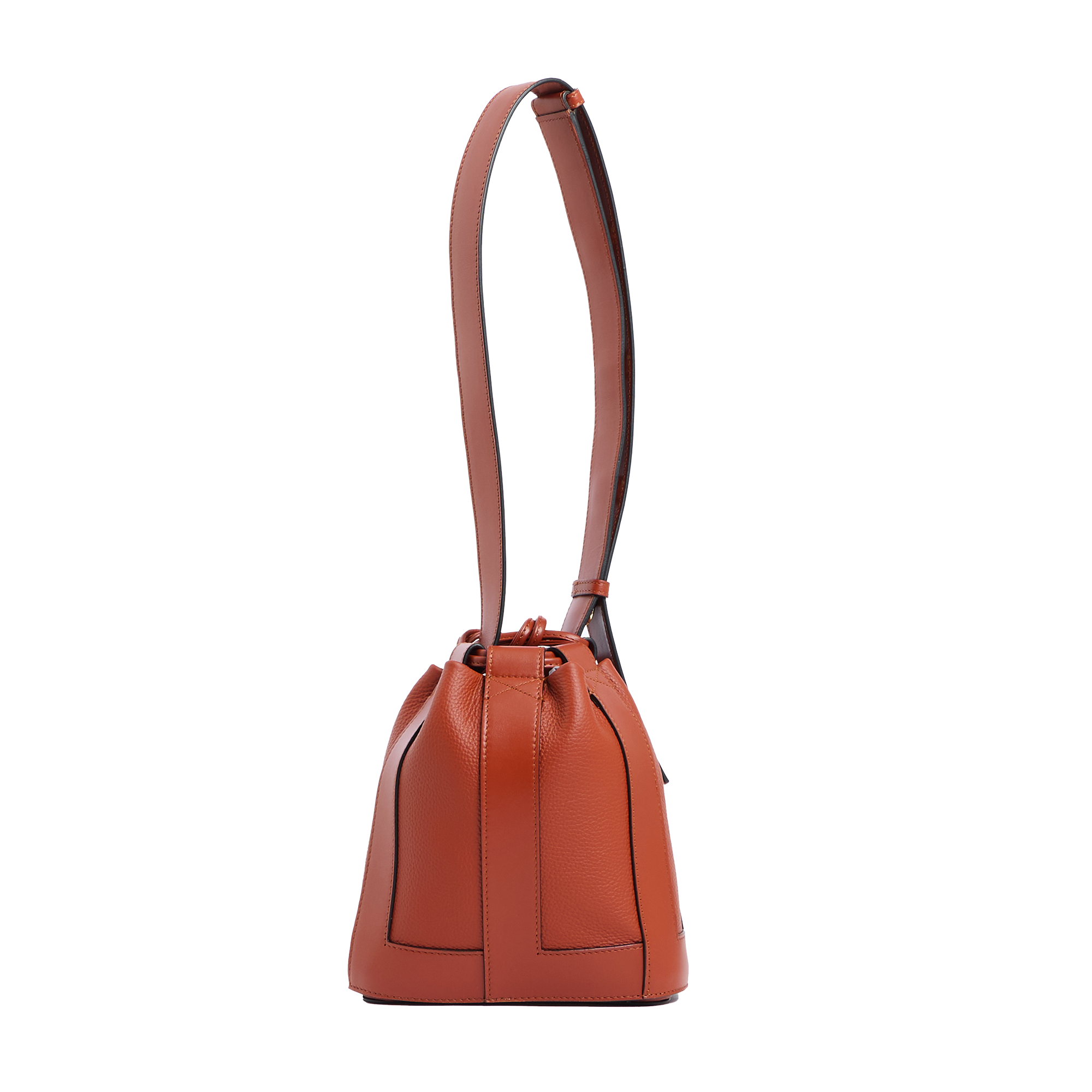 Sac seau s elles de lancel en cuir LANCEL Rouge