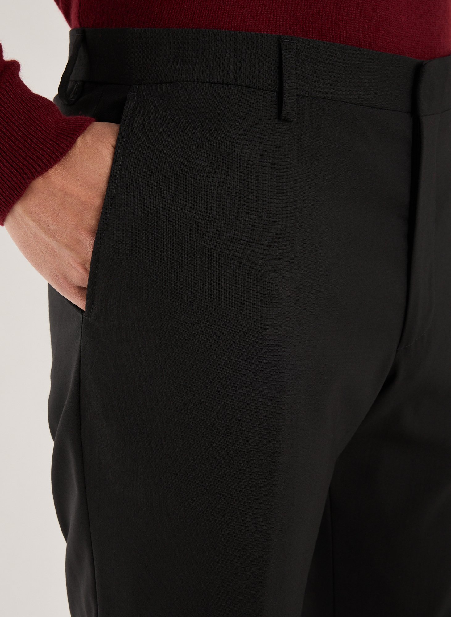 Bedford slim-fit cotton trousers AU PRINTEMPS PARIS Black