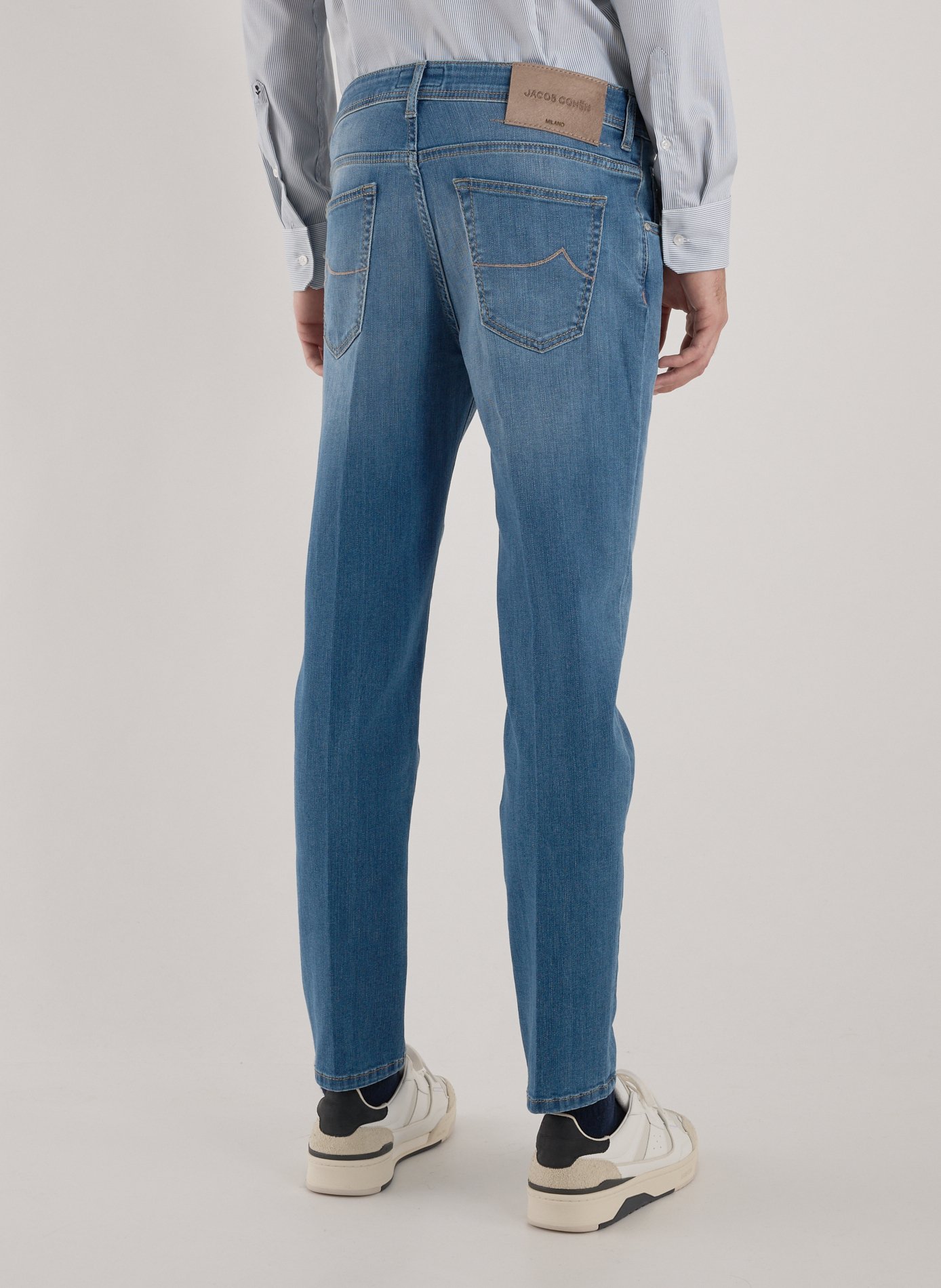 Cotton-blend slim-fit jeans JACOB COHEN Blue