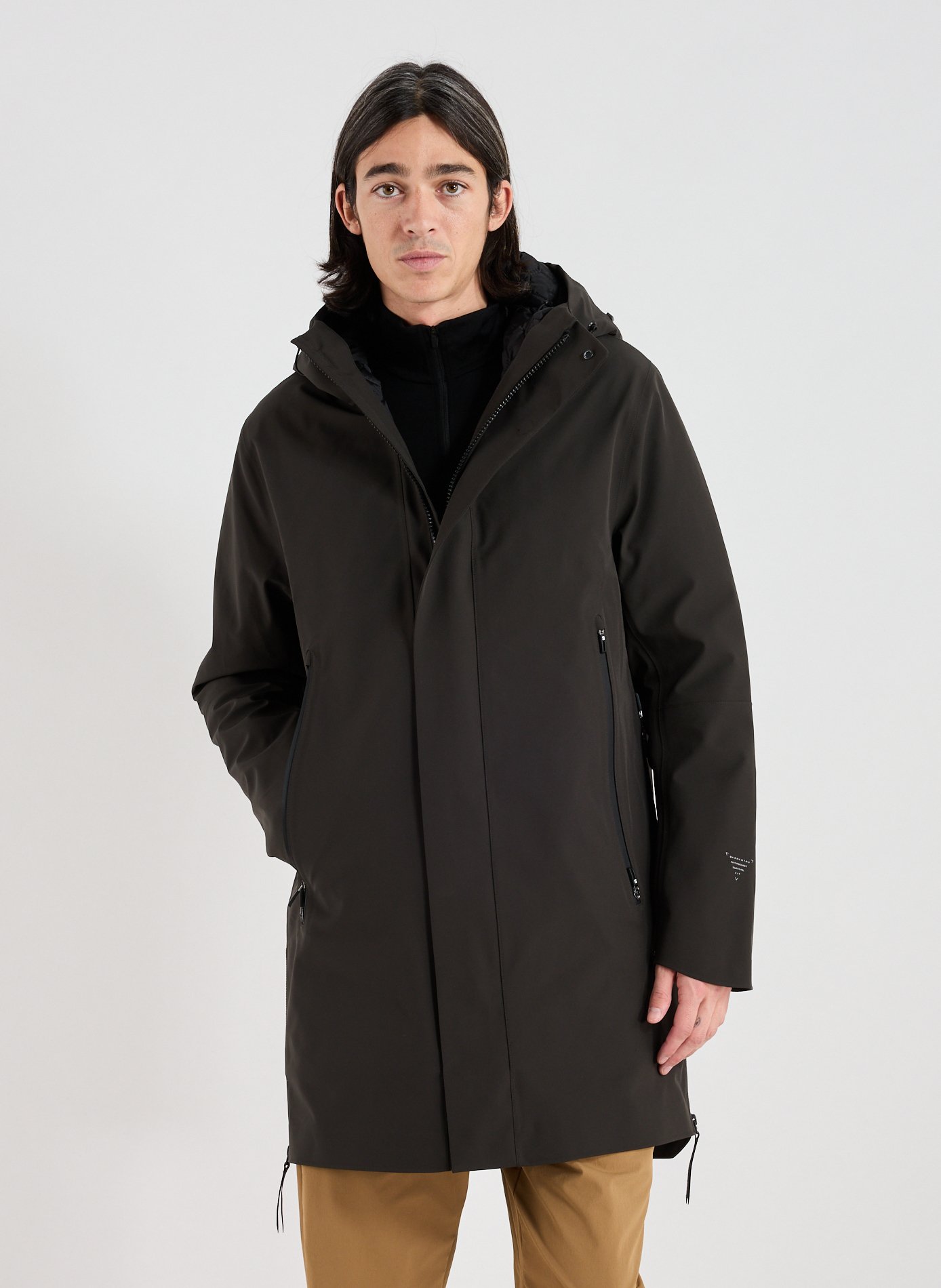 KRAKATAU Parka with removable lining and hood Khaki