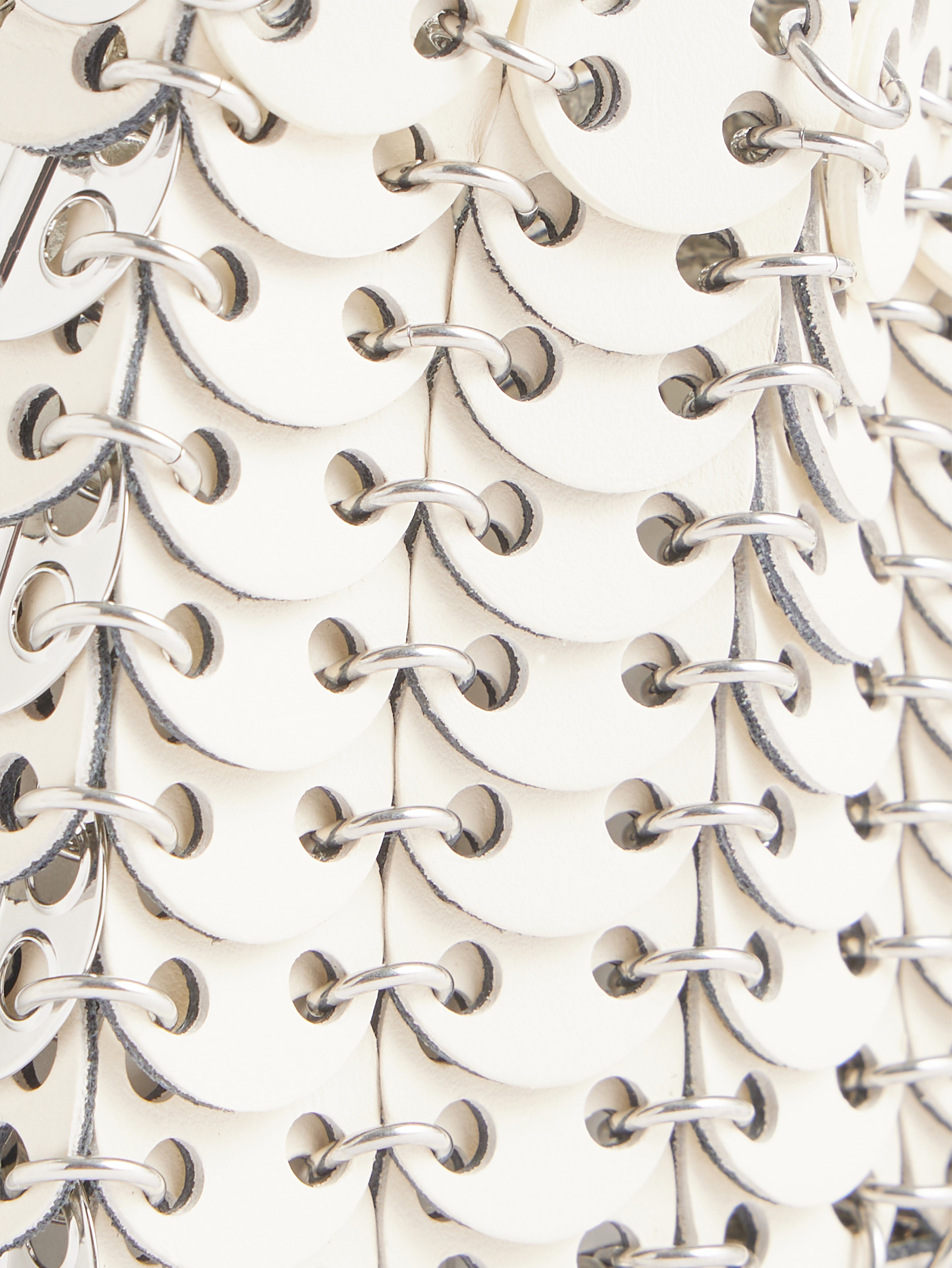 Sac réversible 1969 flip en cuir RABANNE Blanc