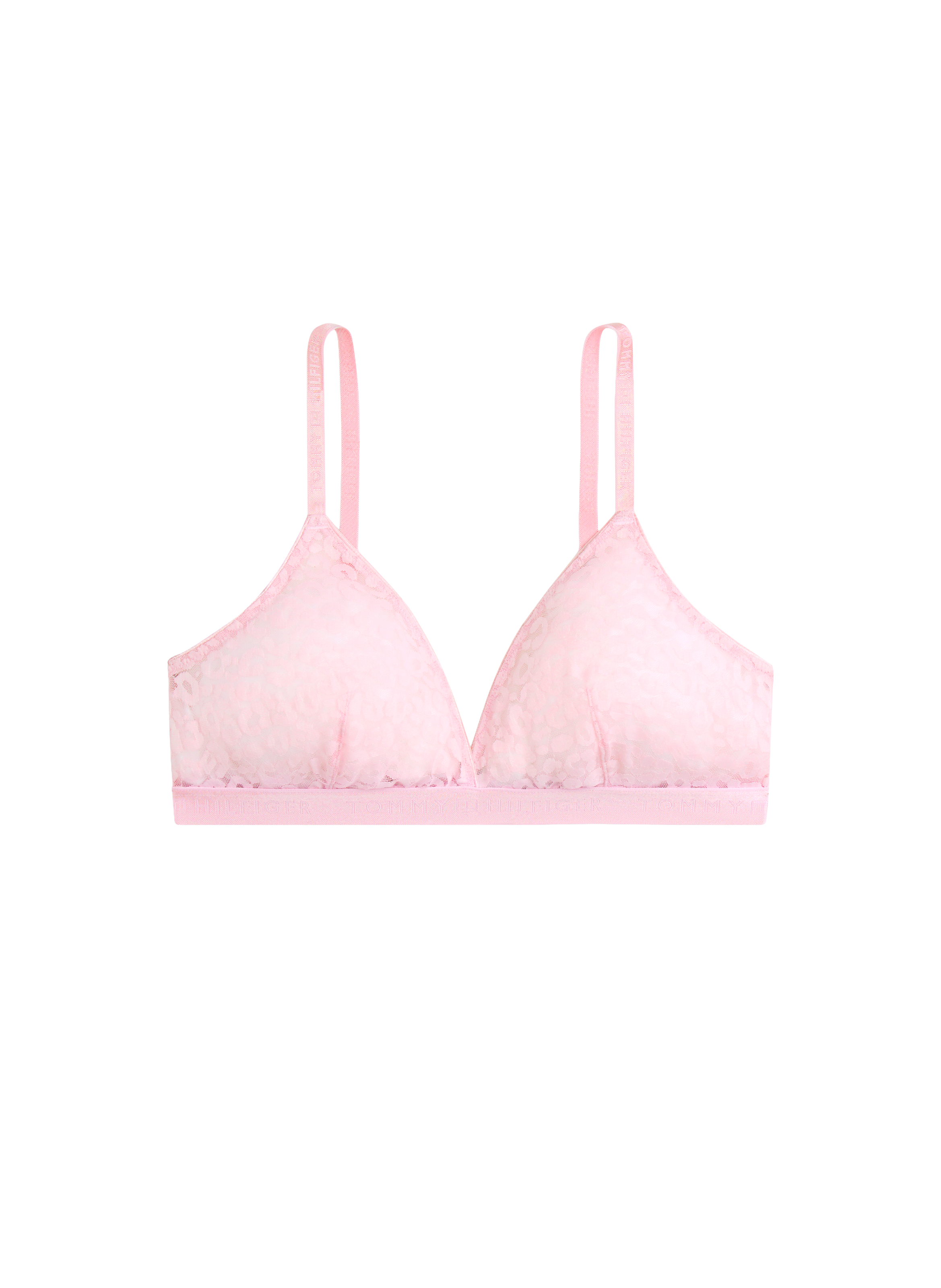 Triangle lace bra with leopard print TOMMY HILFIGER Pink