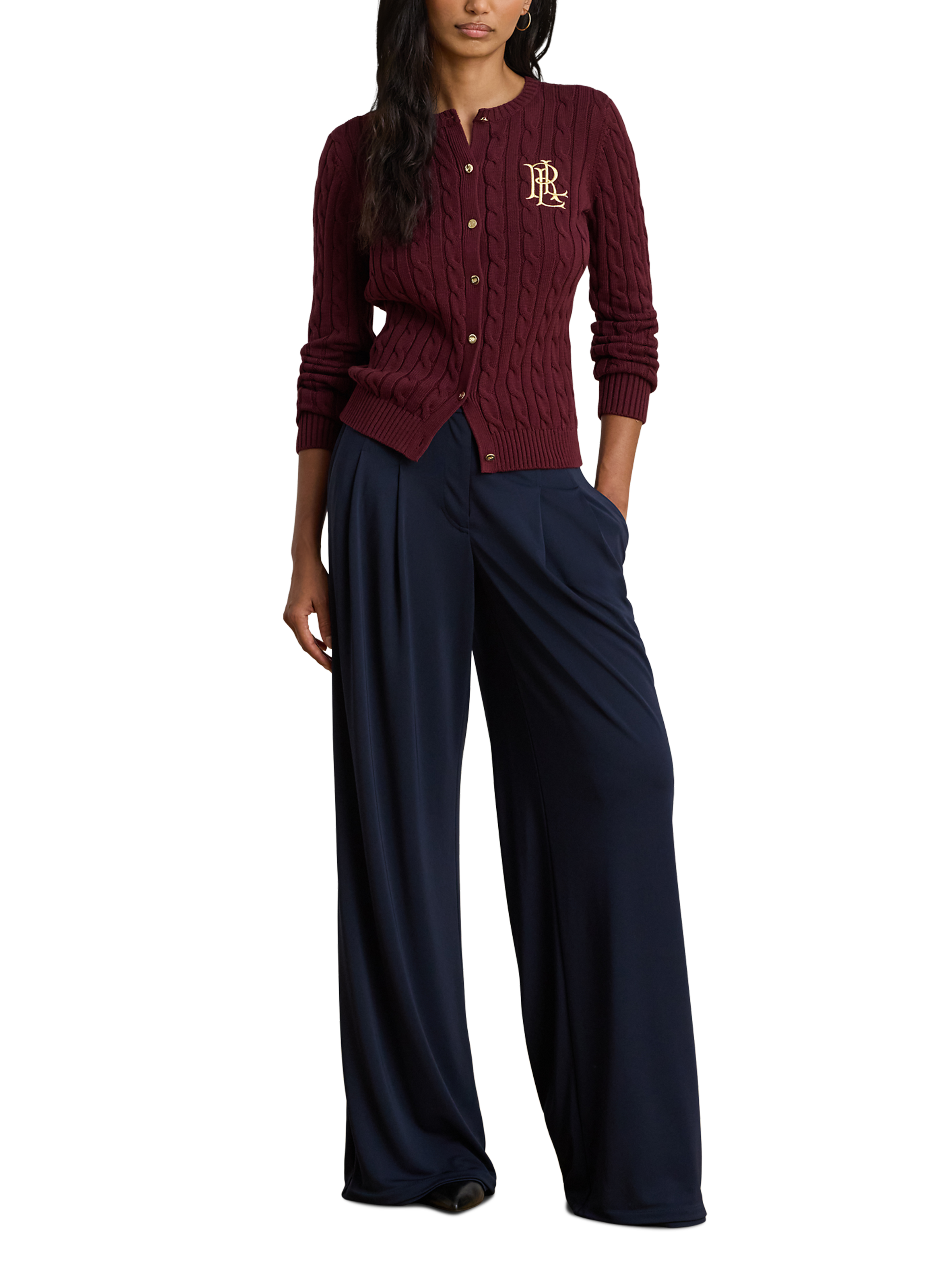 Cotton cardigan LAUREN Red