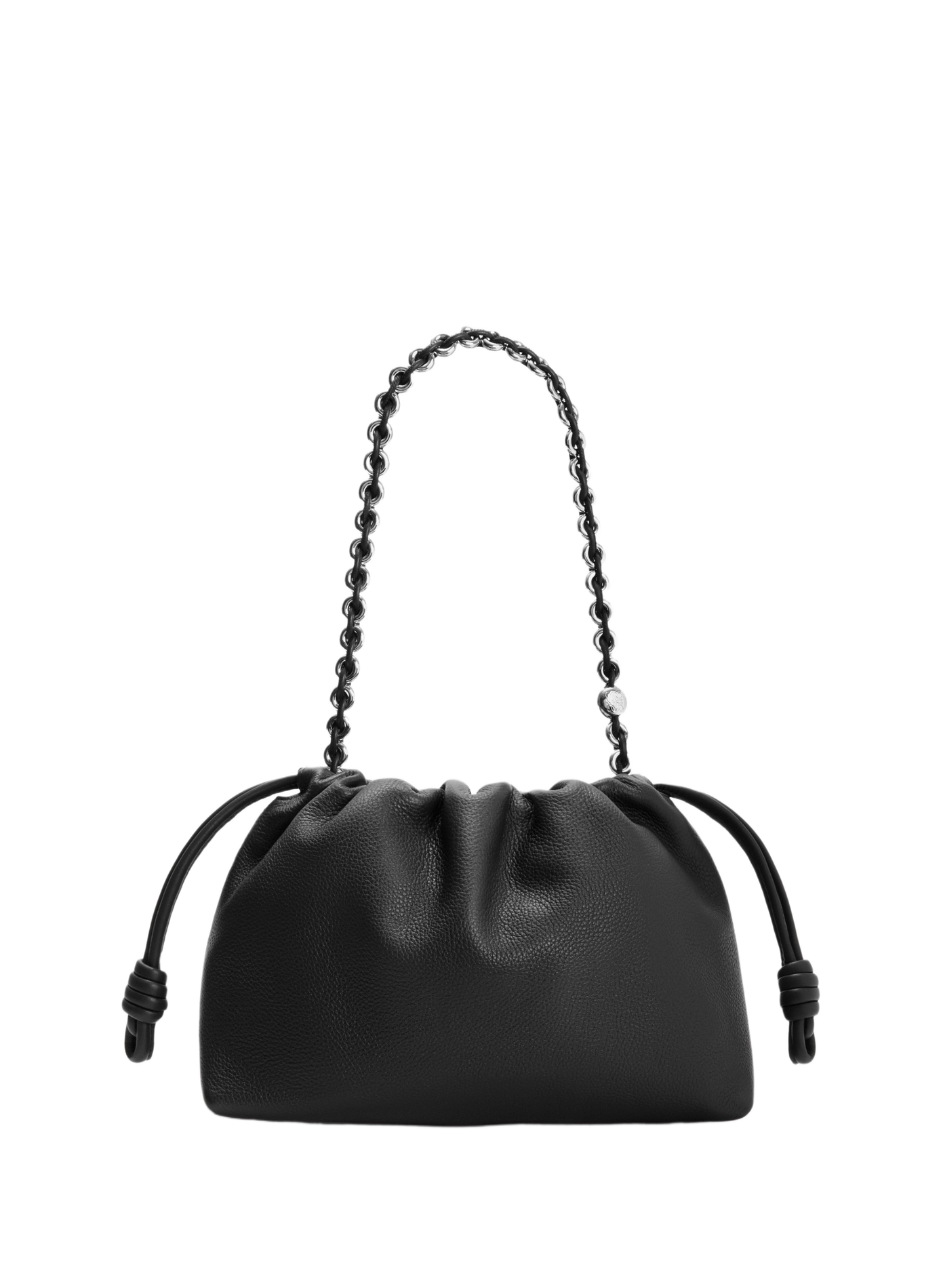 <p>Flamenco medium purse in grained calf leather</p> LOEWE Black