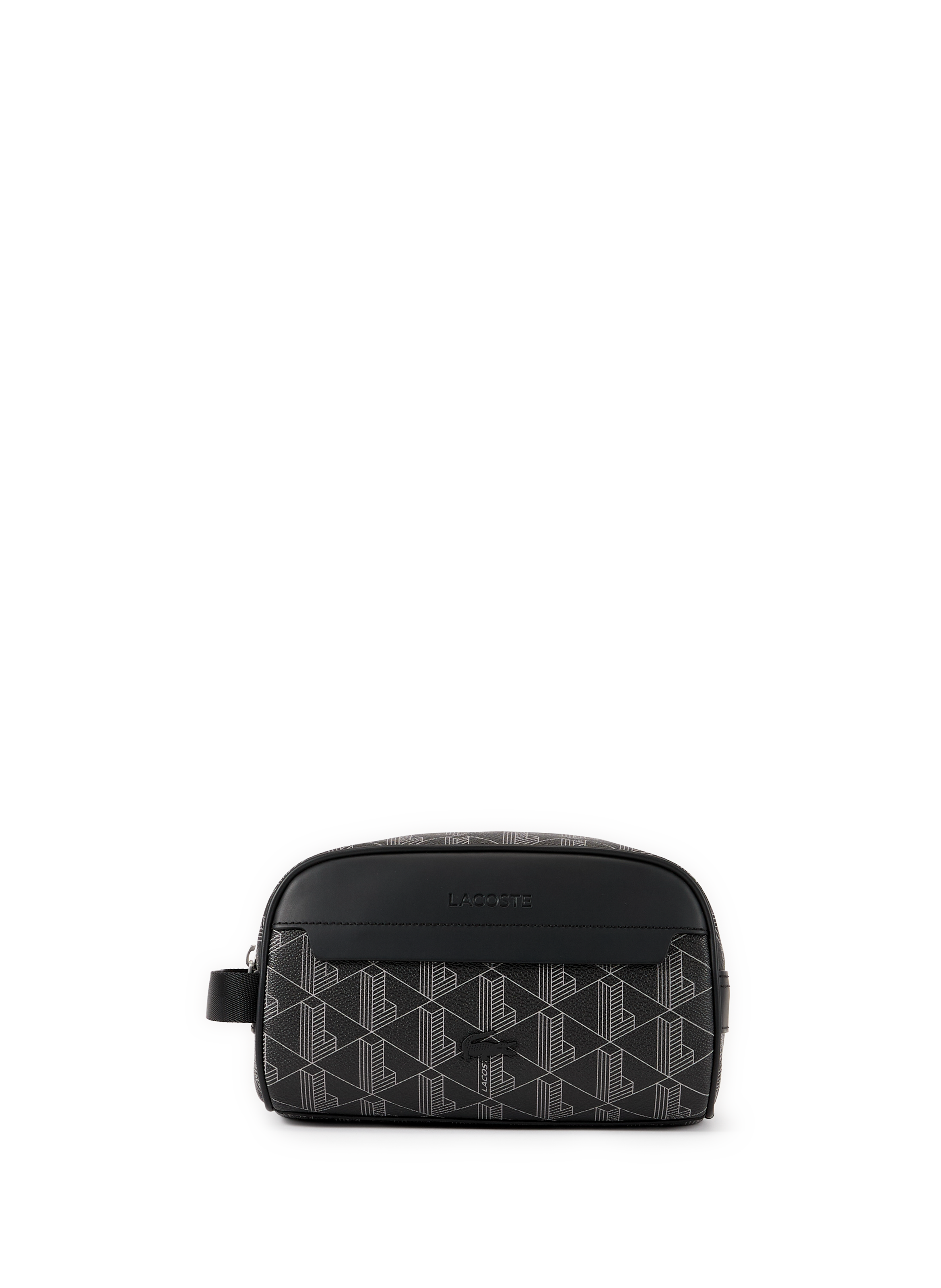 Toiletry bag with print LACOSTE Grey