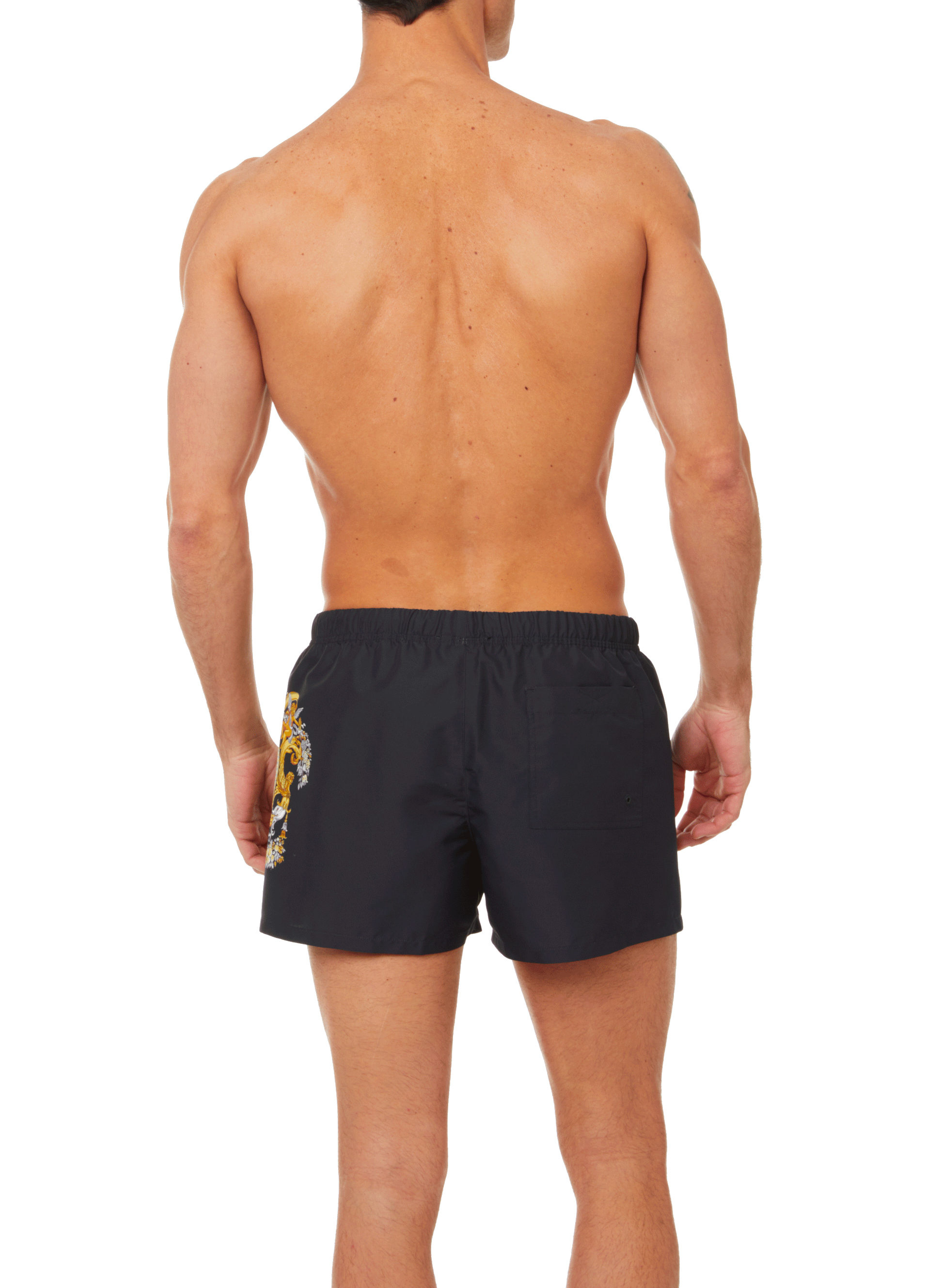 Short de bain Barocco VERSACE Noir