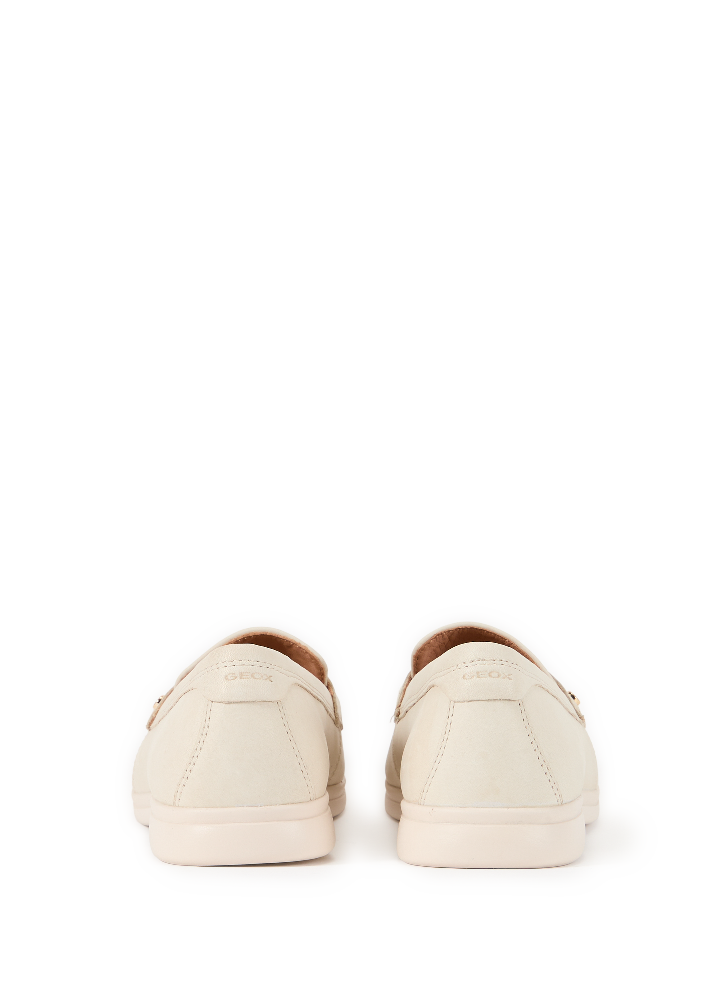 XAND 3 leather moccasins GEOX Beige
