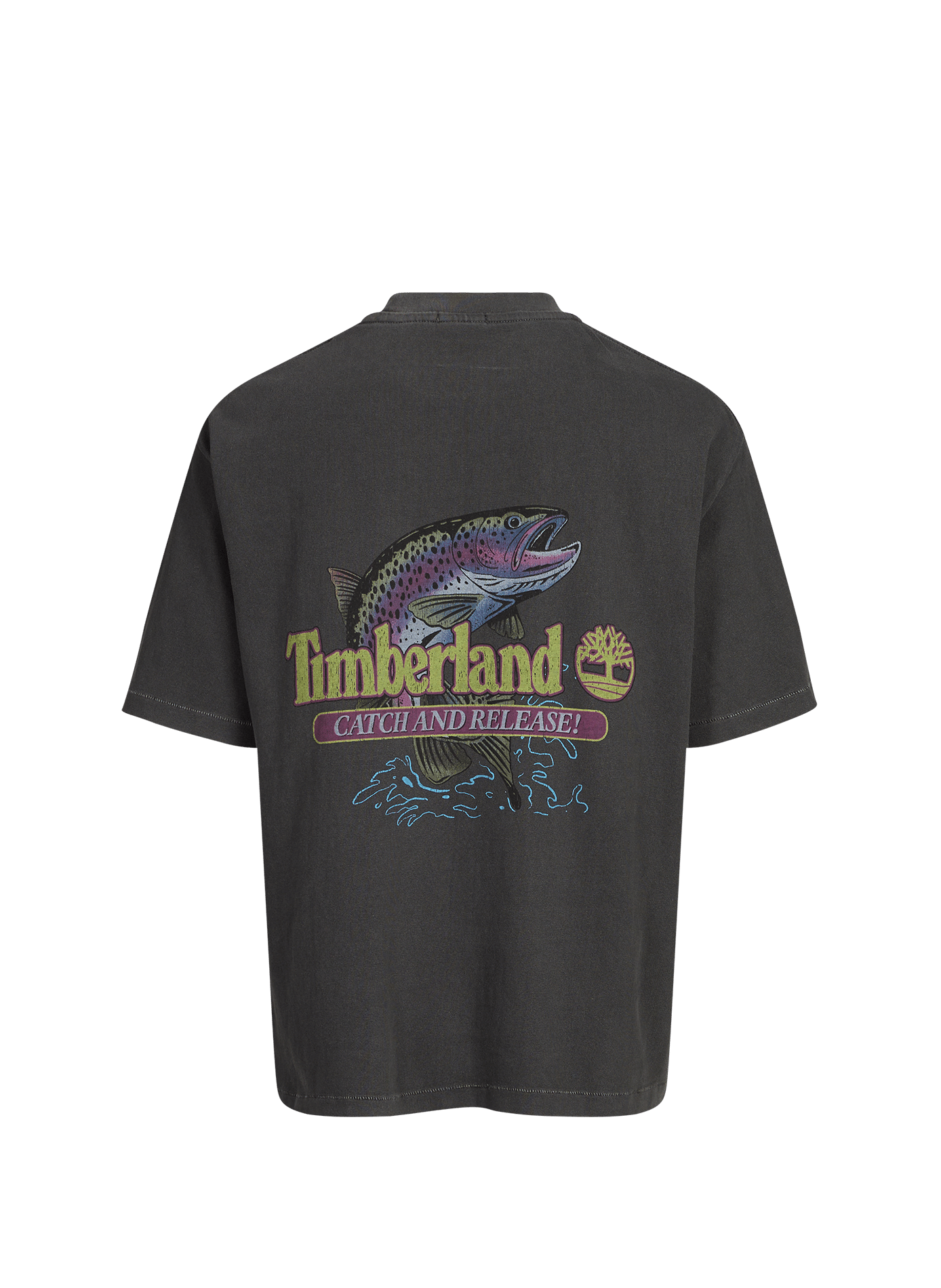 T-shirt à imprimé en coton TIMBERLAND Noir