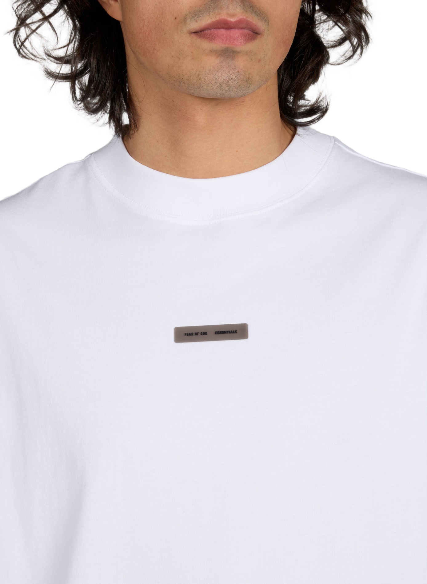Loose-fit logo cotton T-shirt FEAR OF GOD ESSENTIALS Beige