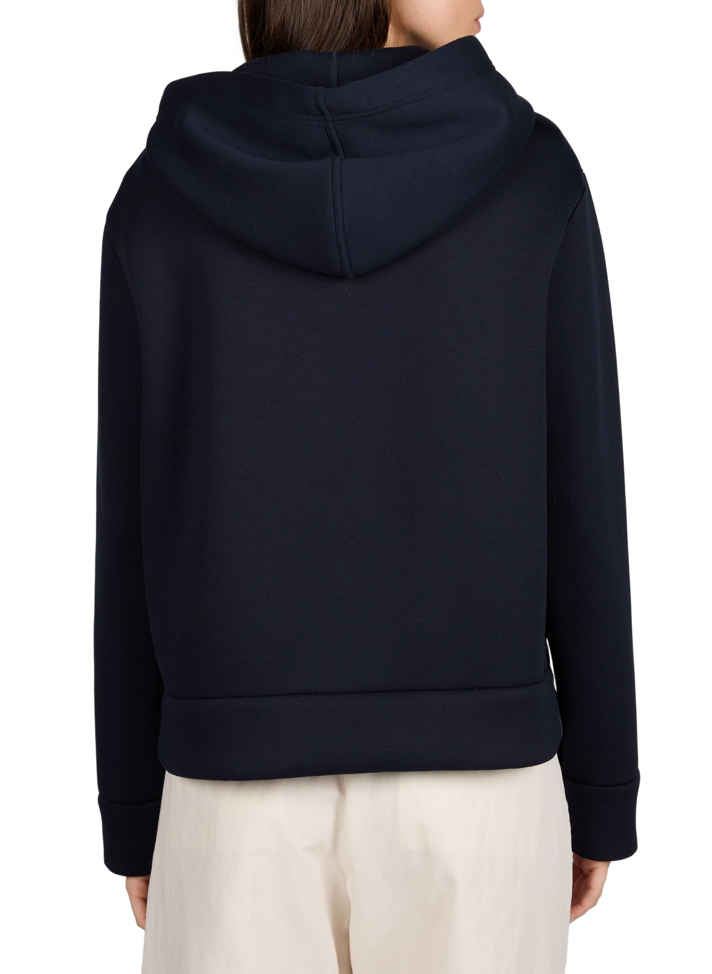 Straight-fit jacket with hood  MAX MARA WEEK END Blue