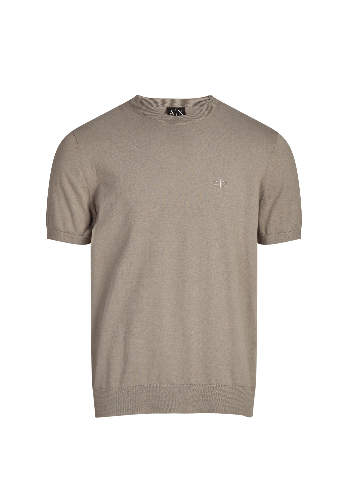 T-shirt manches courtes en coton ARMANI EXCHANGE Marron