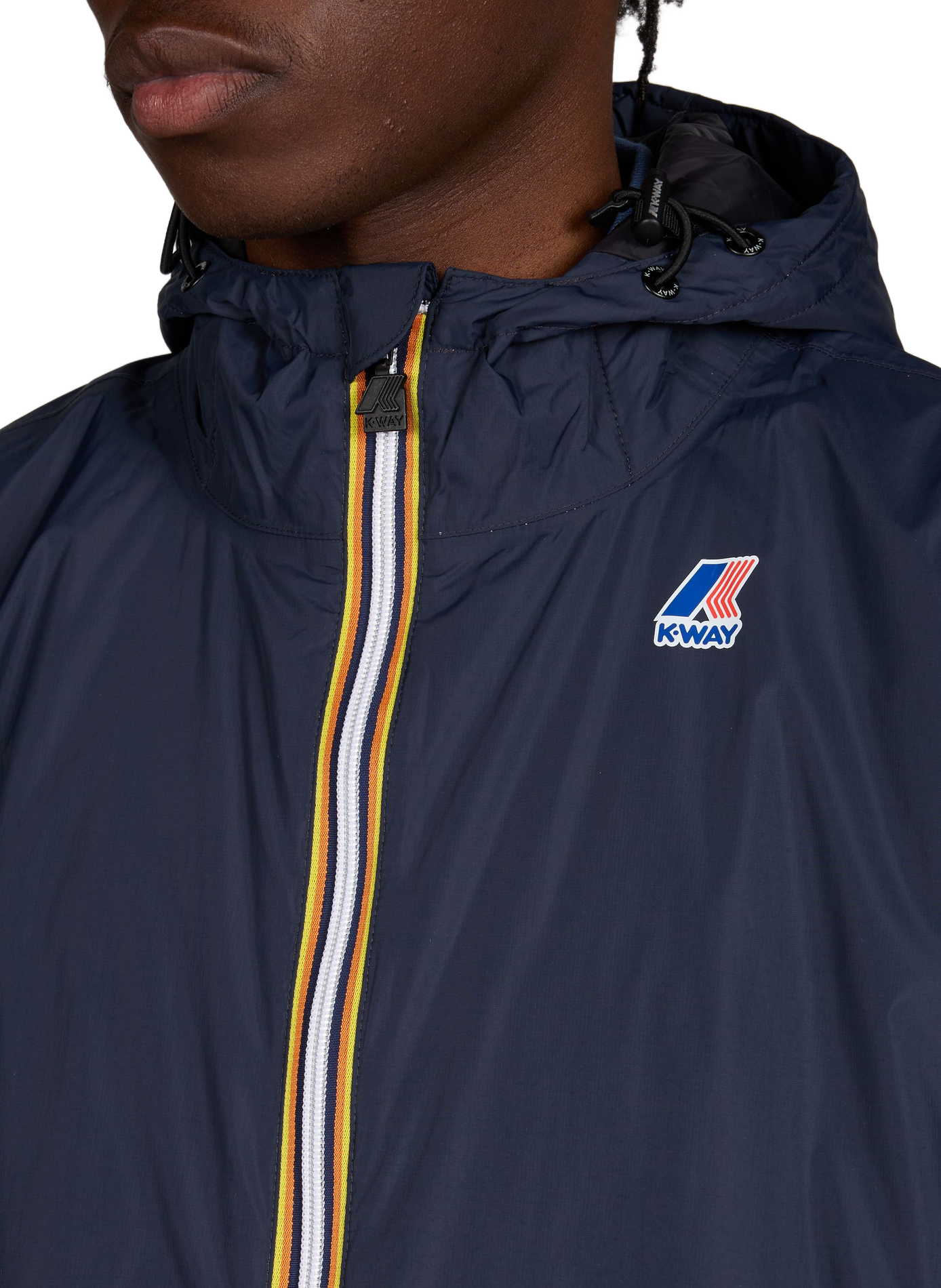 Parka mi-longue à capuche K-WAY Bleu