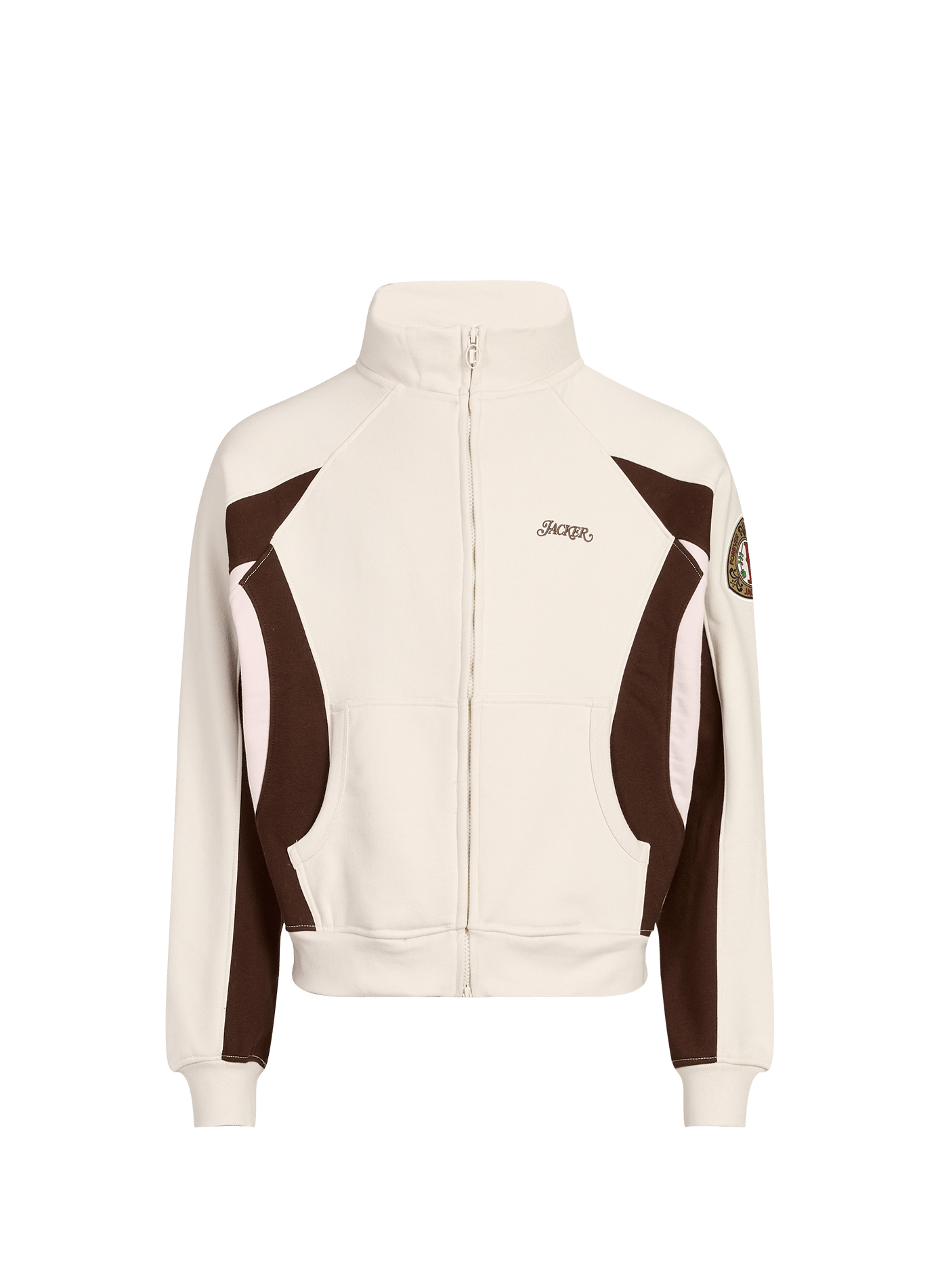 Chaqueta Trevi Track de algodón mezclado JACKER. Beige