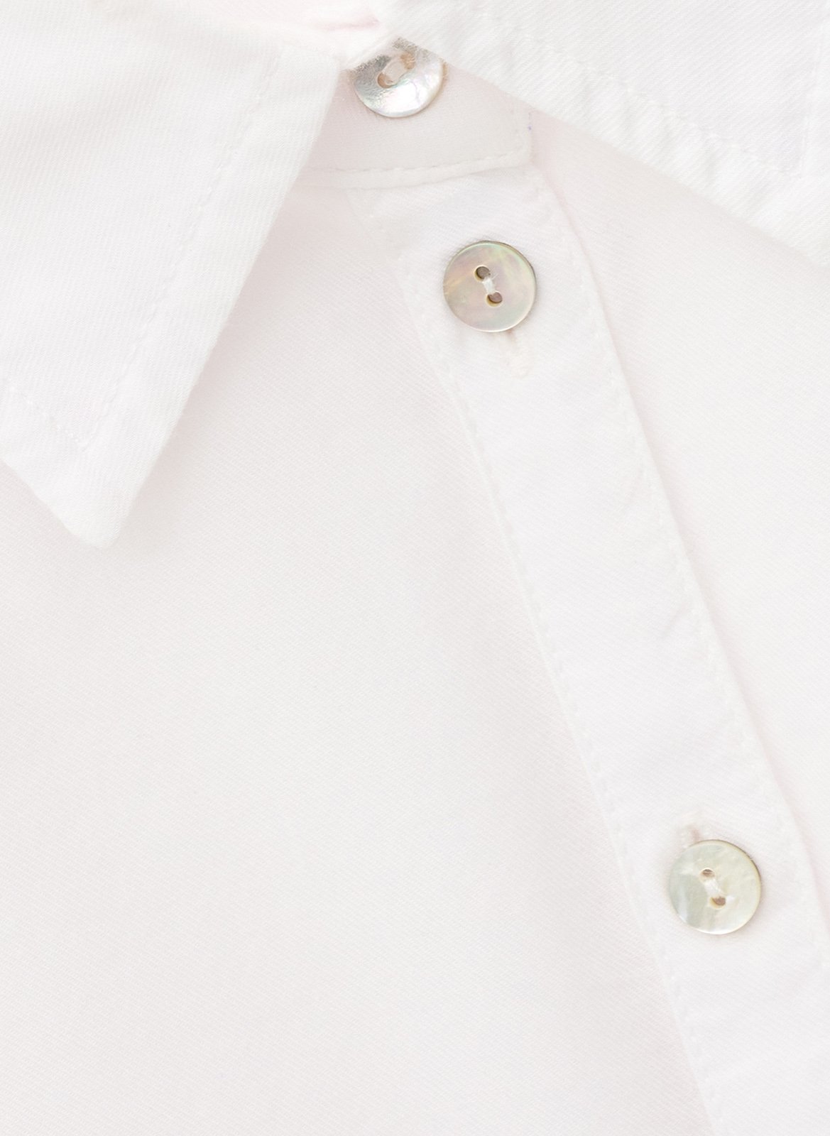 Chemise col classique en coton chiren BA&SH Blanc