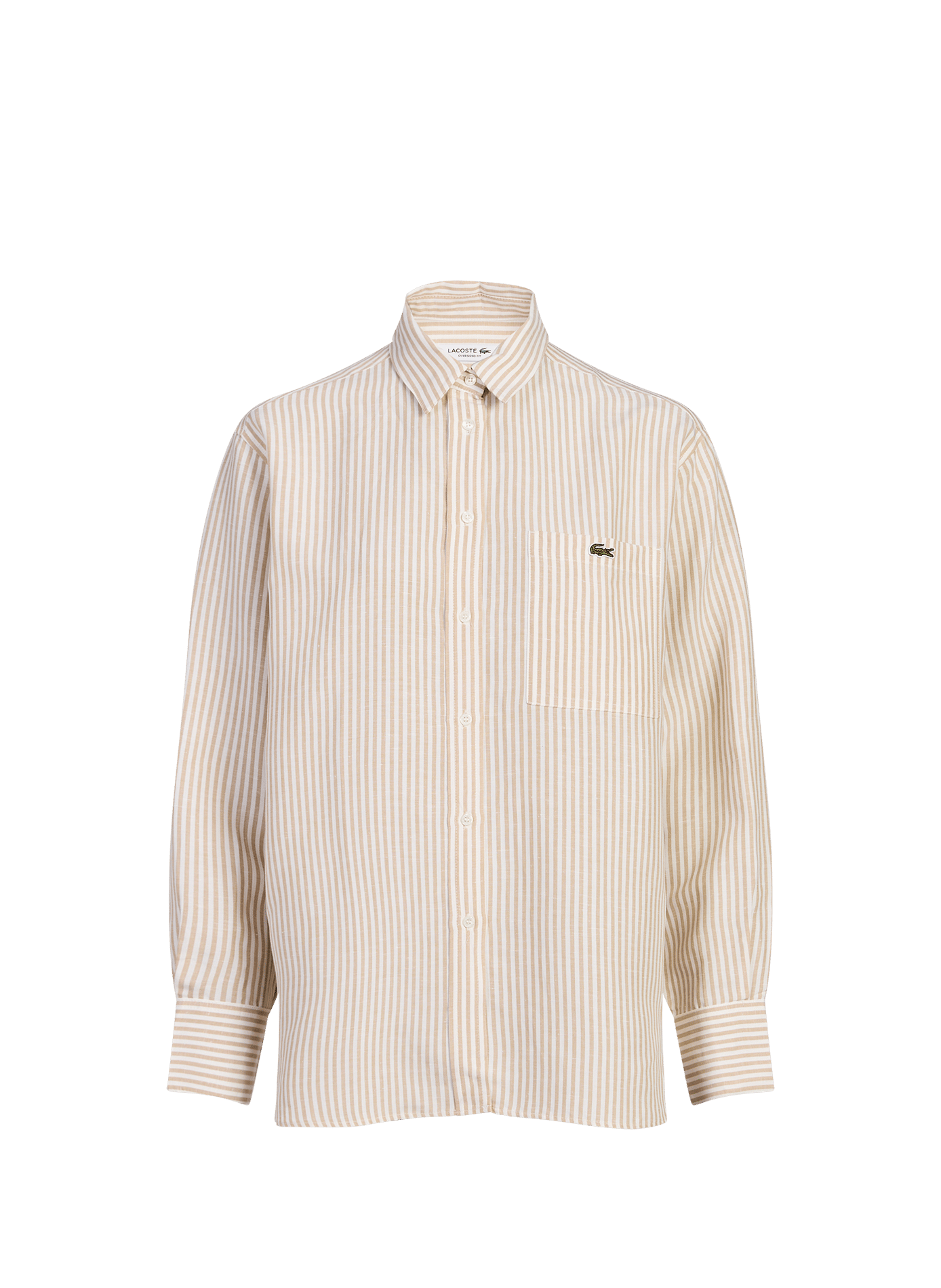 Long-sleeved striped cotton shirt LACOSTE Multicolour