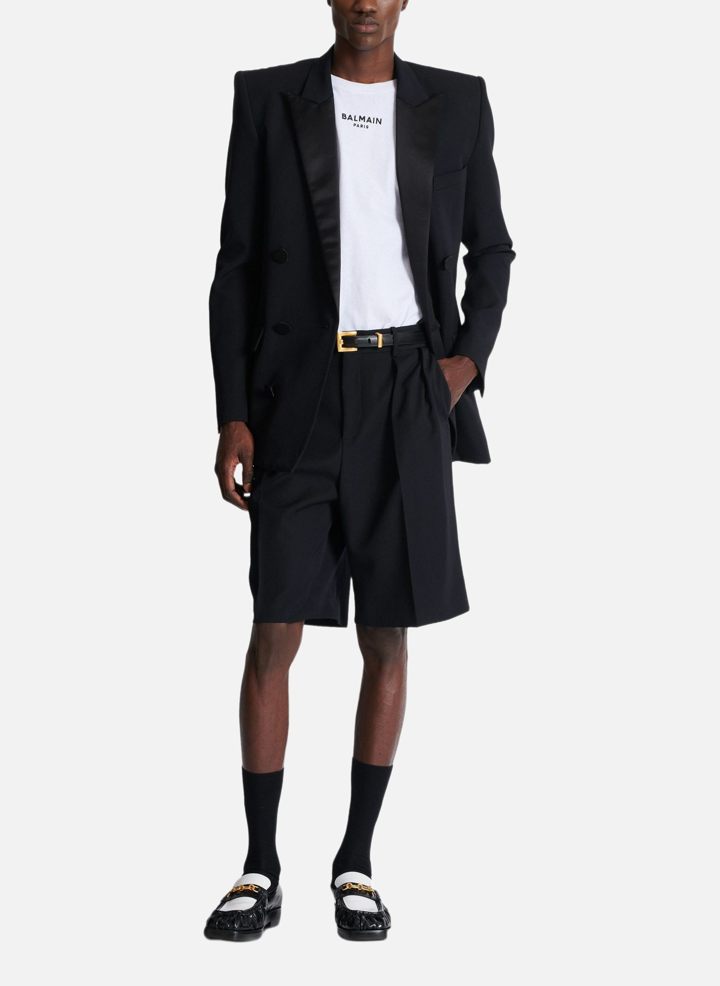 Débardeur brodé balmain paris BALMAIN Blanc