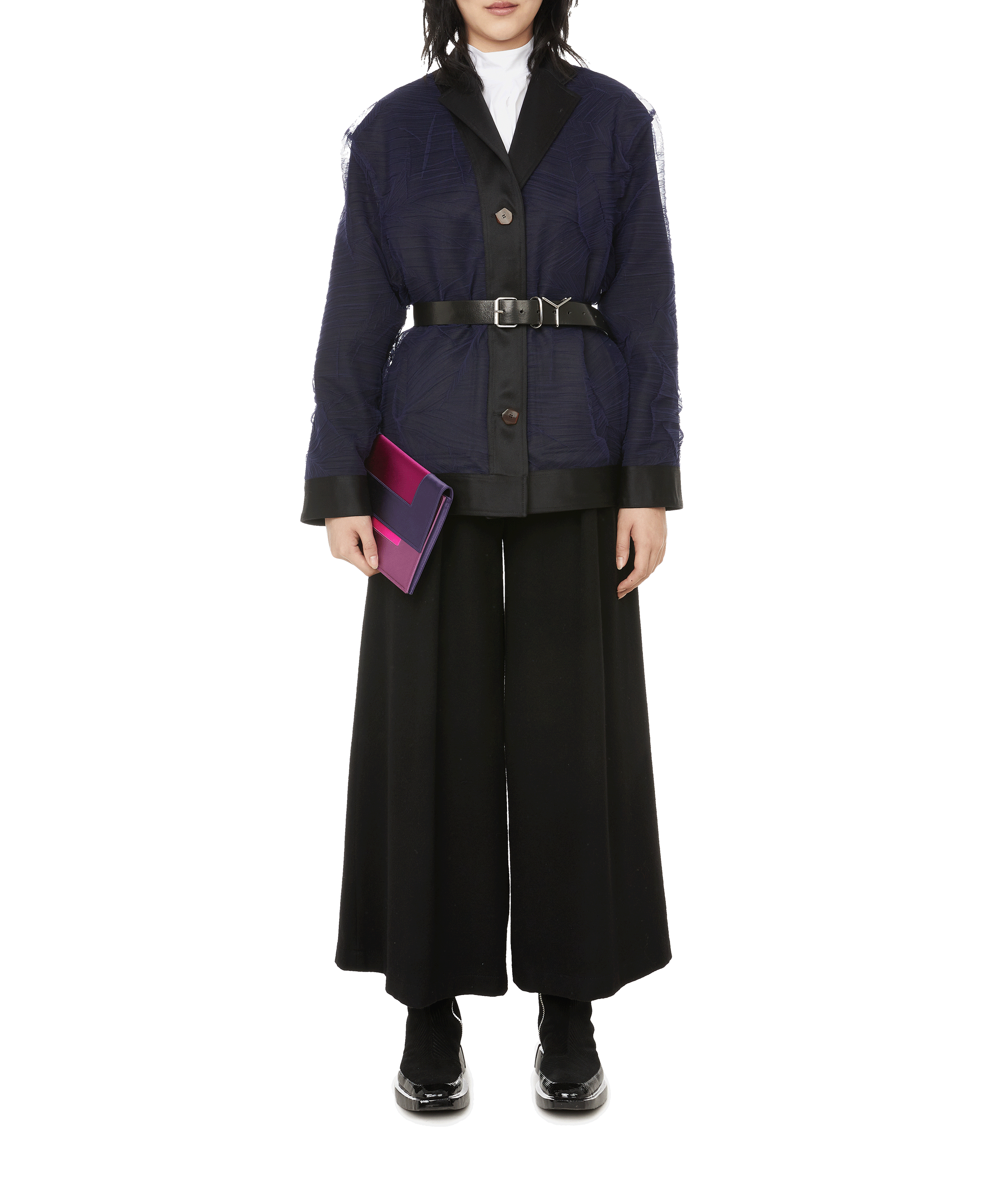 Reversible wool jacket VICTORIA/TOMAS Black