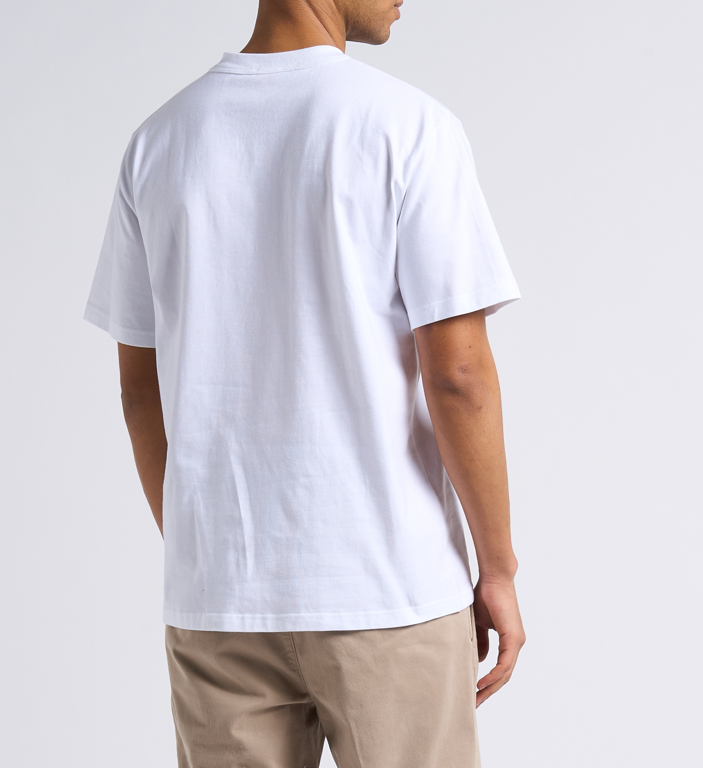 Straight fit organic cotton crew neck t-shirt Callac ARMOR-LUX White