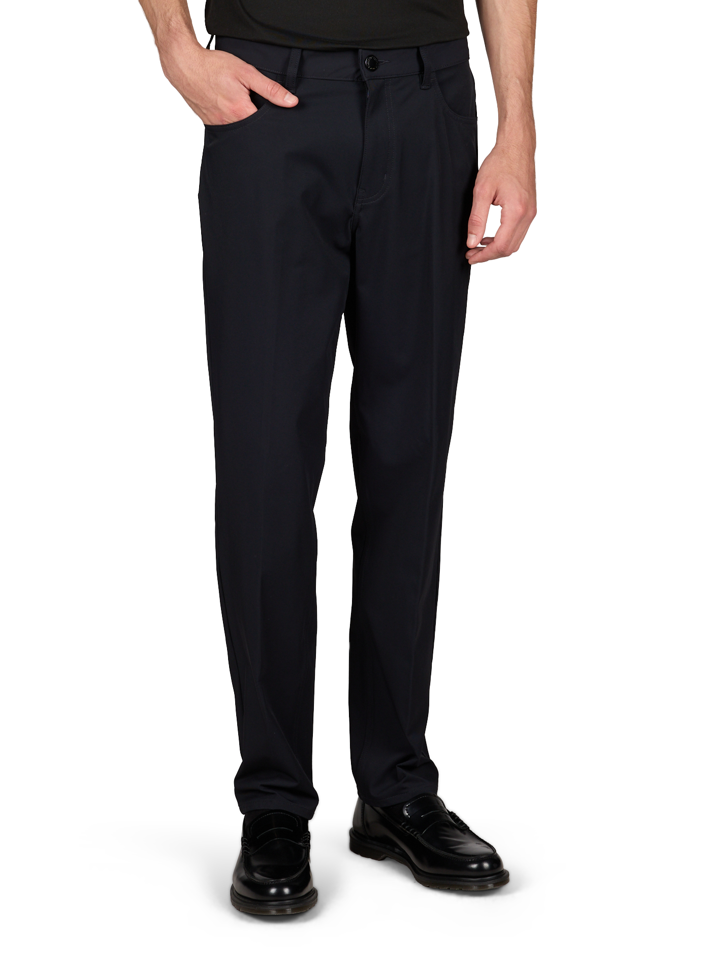 Chino-Hose einfarbig EMPORIO ARMANI Blau