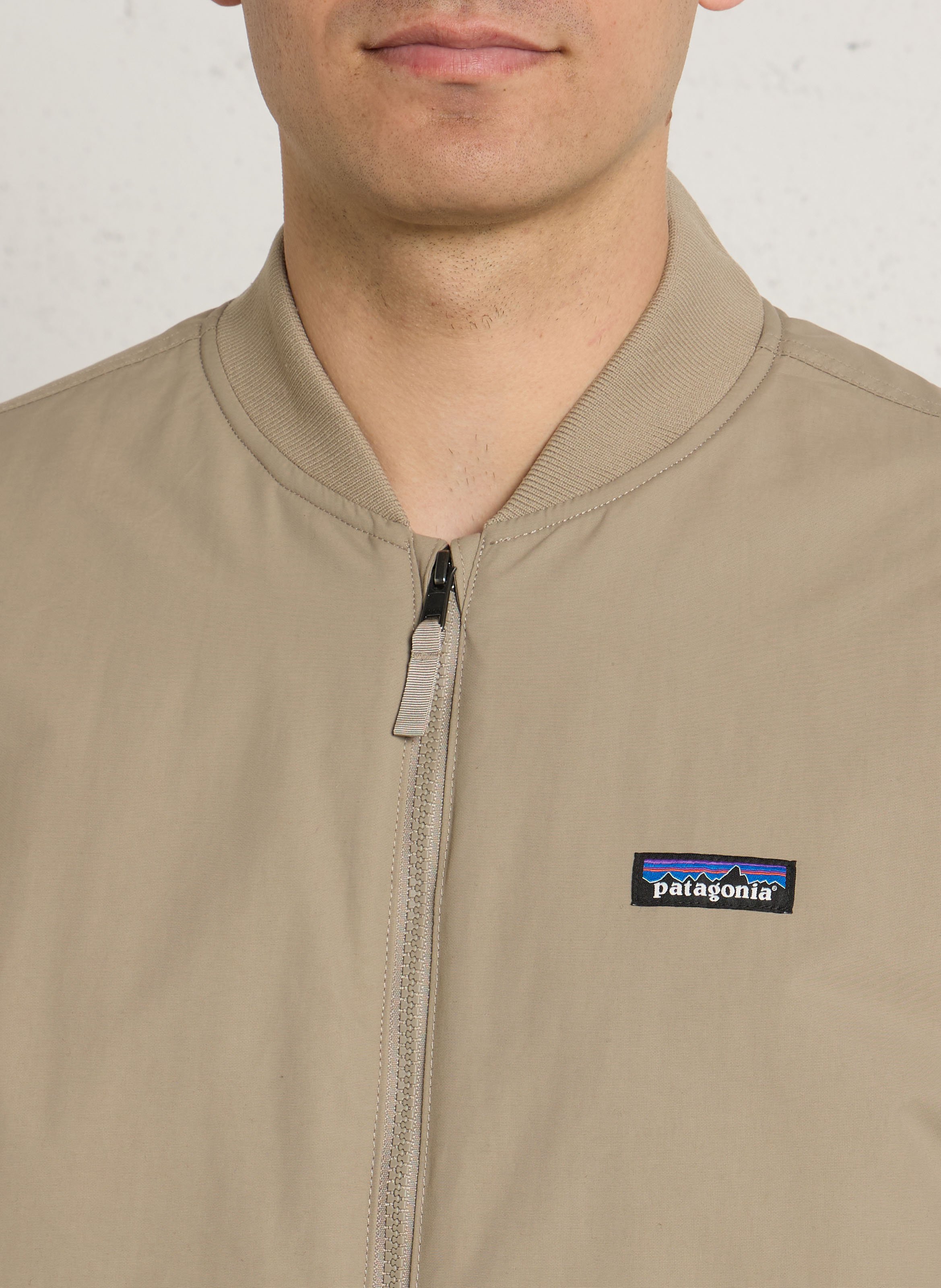Veste zippée large unie Kaki