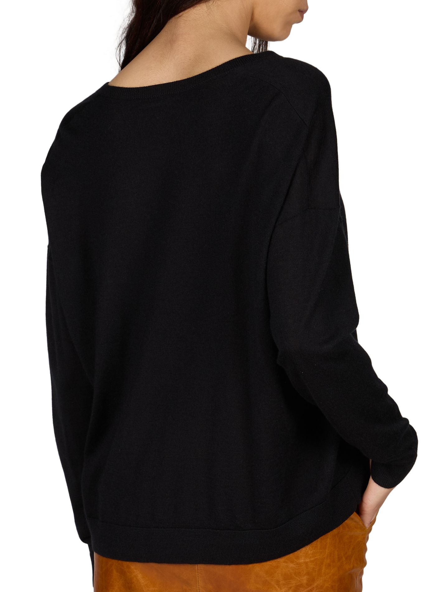Cashmere V-neck sweater CO Black