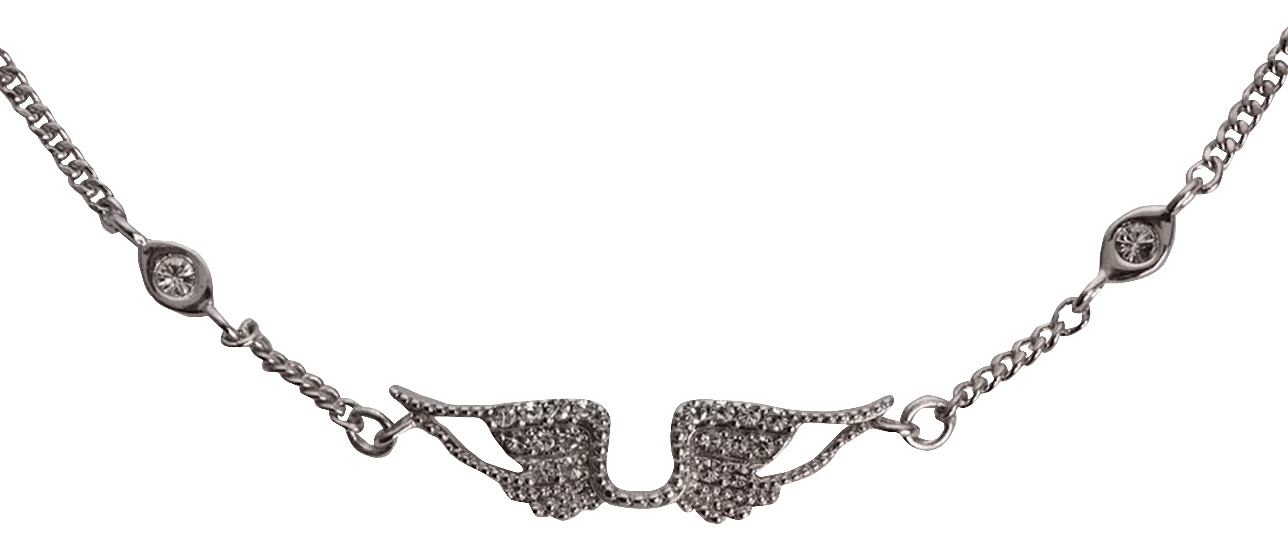 Rock rhinestone necklace ZADIG&VOLTAIRE Silver