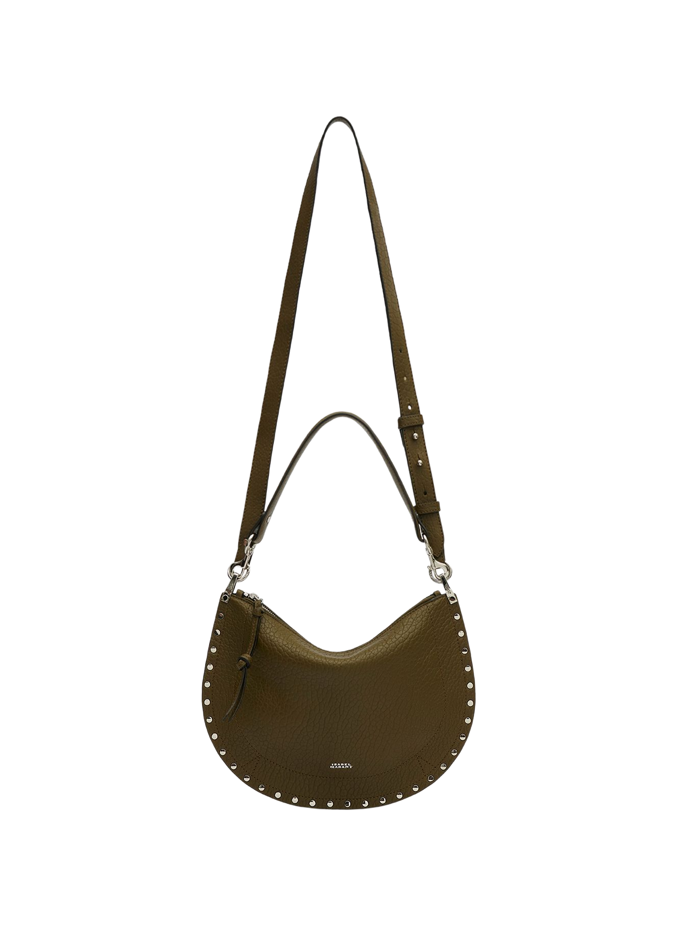 Umhängetasche Oskan Soft aus Bubble-Leder ISABEL MARANT Khaki