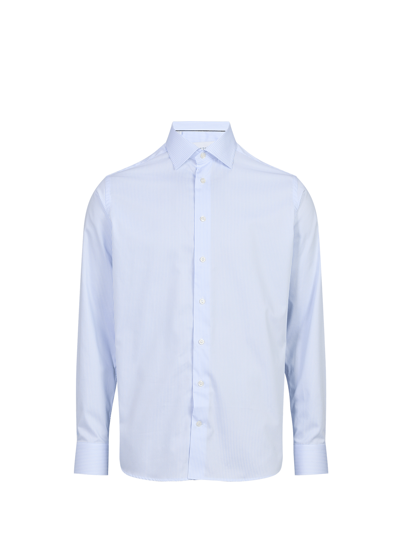 Slim-fit striped cotton shirt ETON Blue